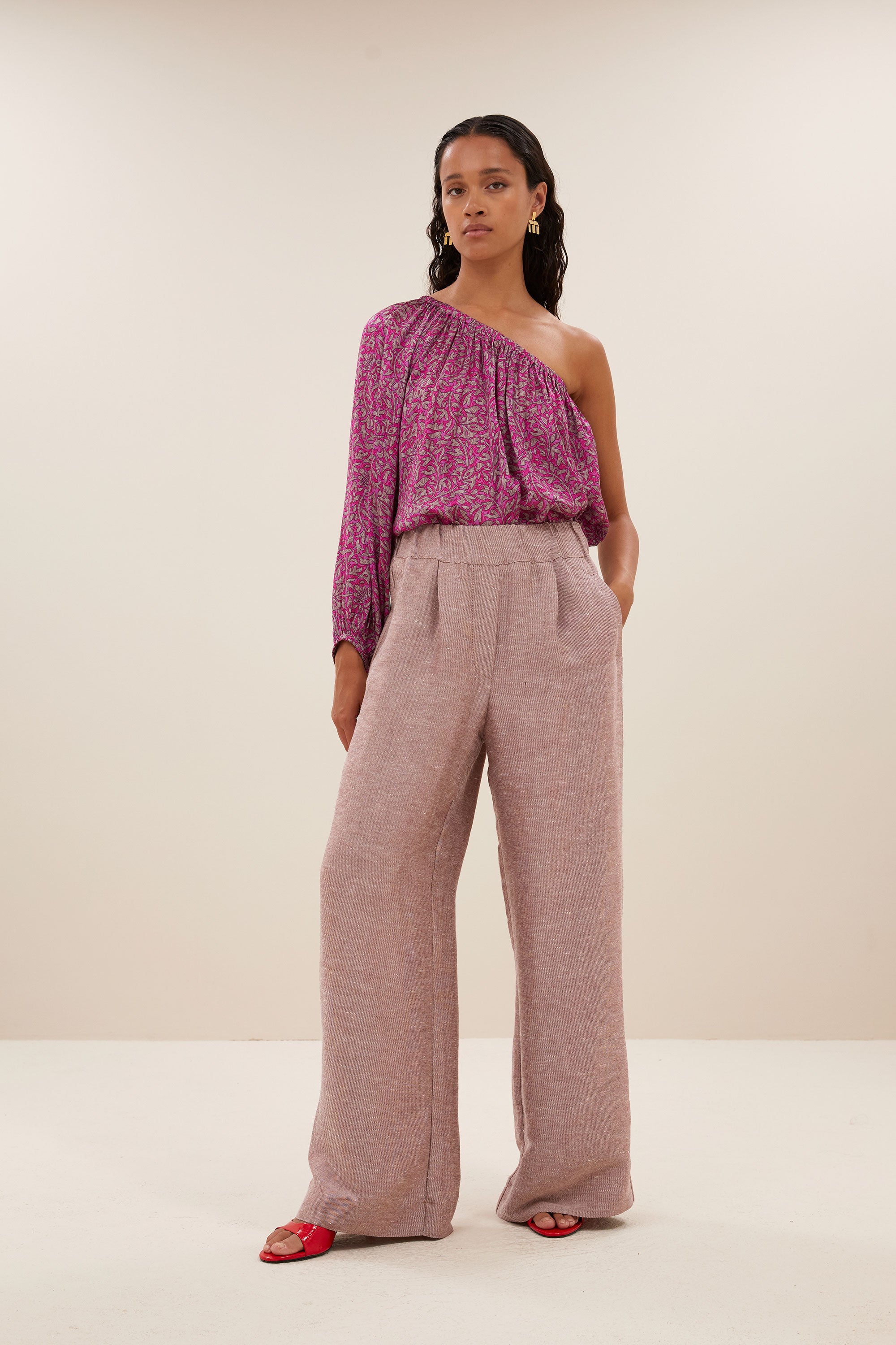 benji gloss pants | mellow rose