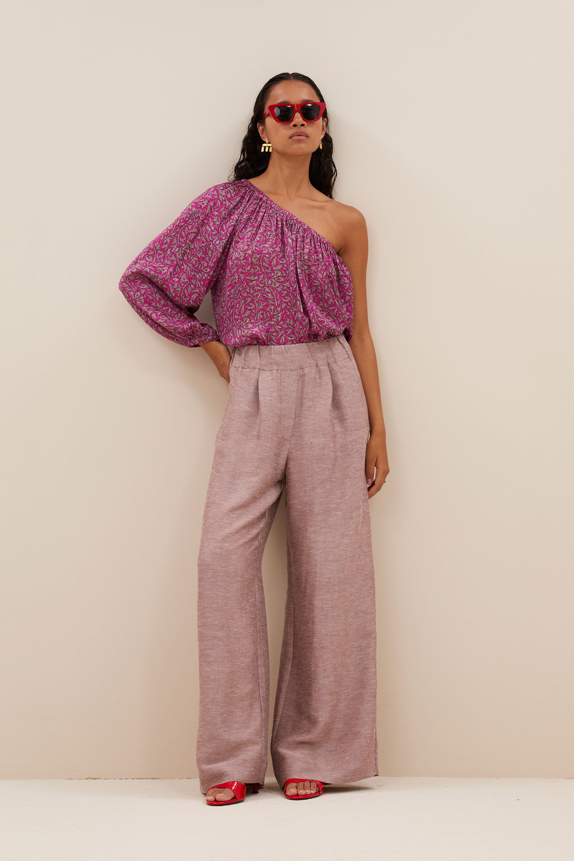 benji gloss pants | mellow rose