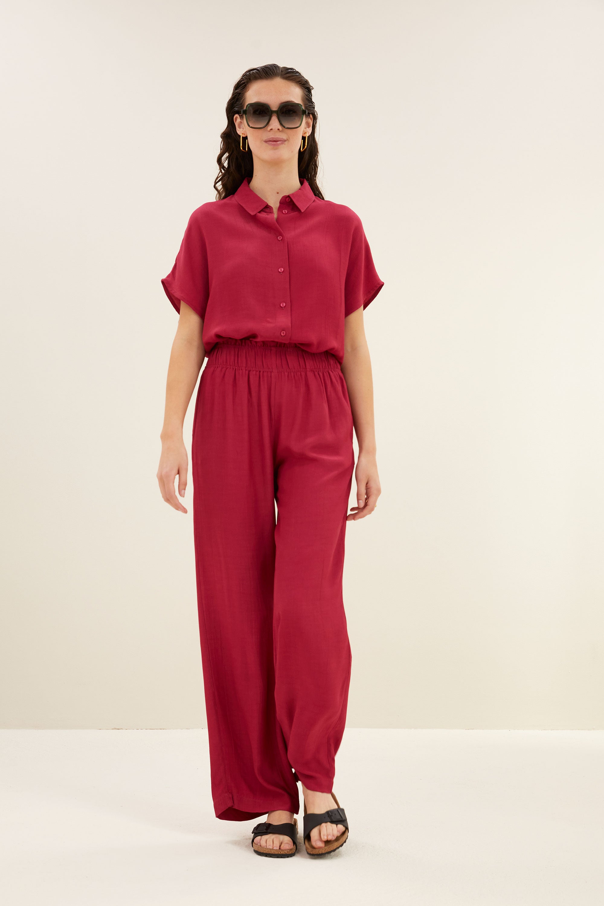 robyn viscose pants | cerise