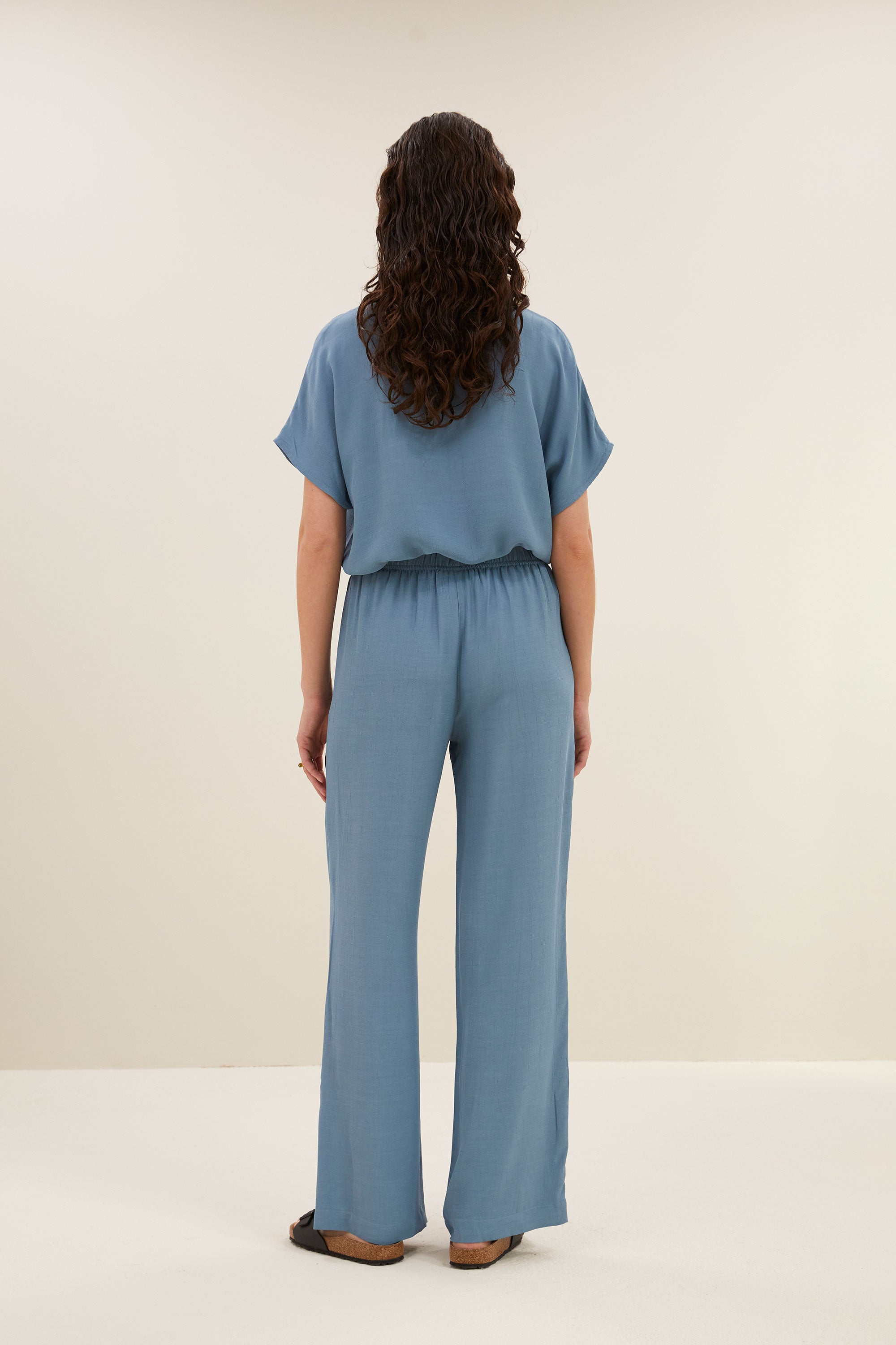 robyn viscose pants | blue stone