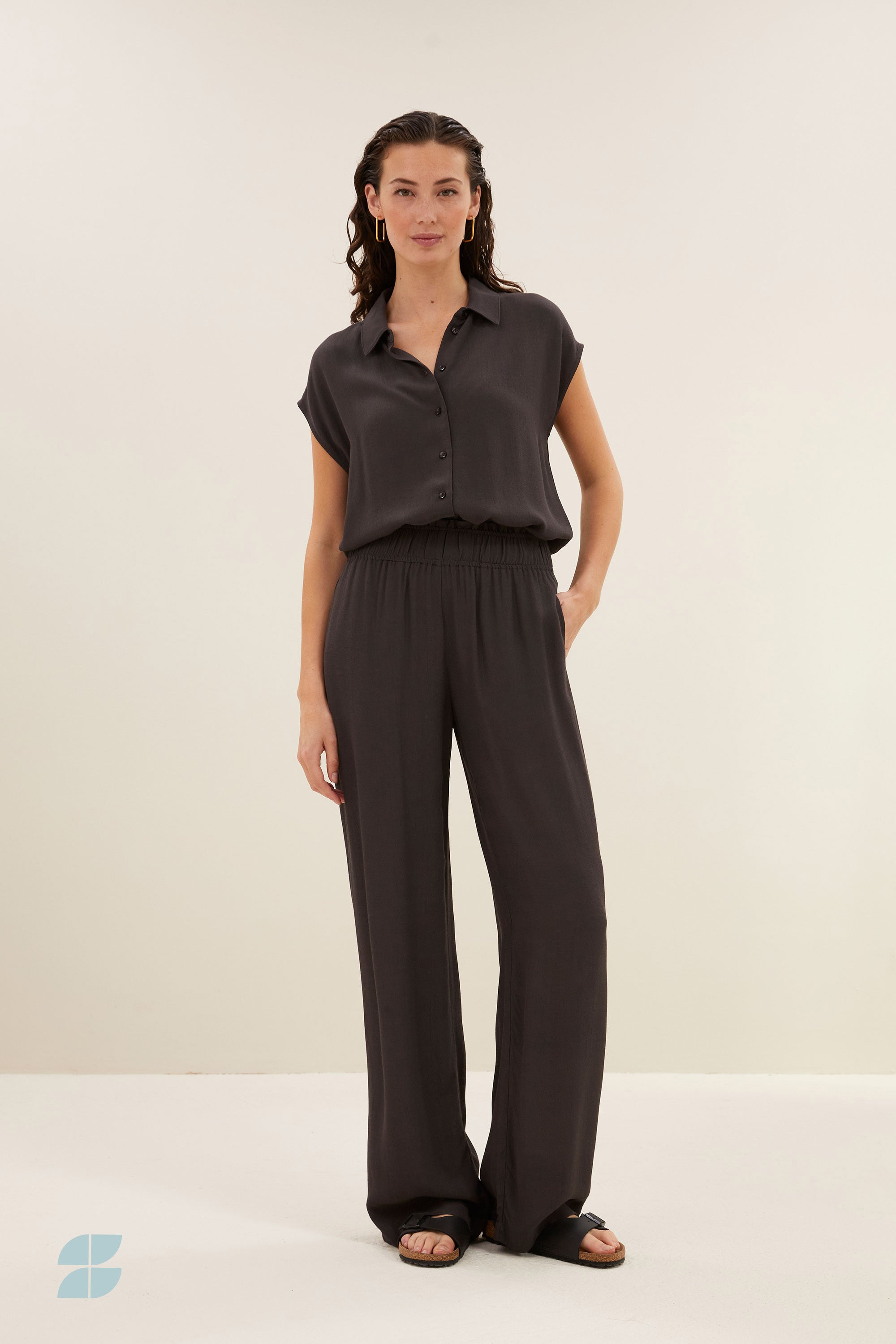 robyn viscose pants | cafe noir