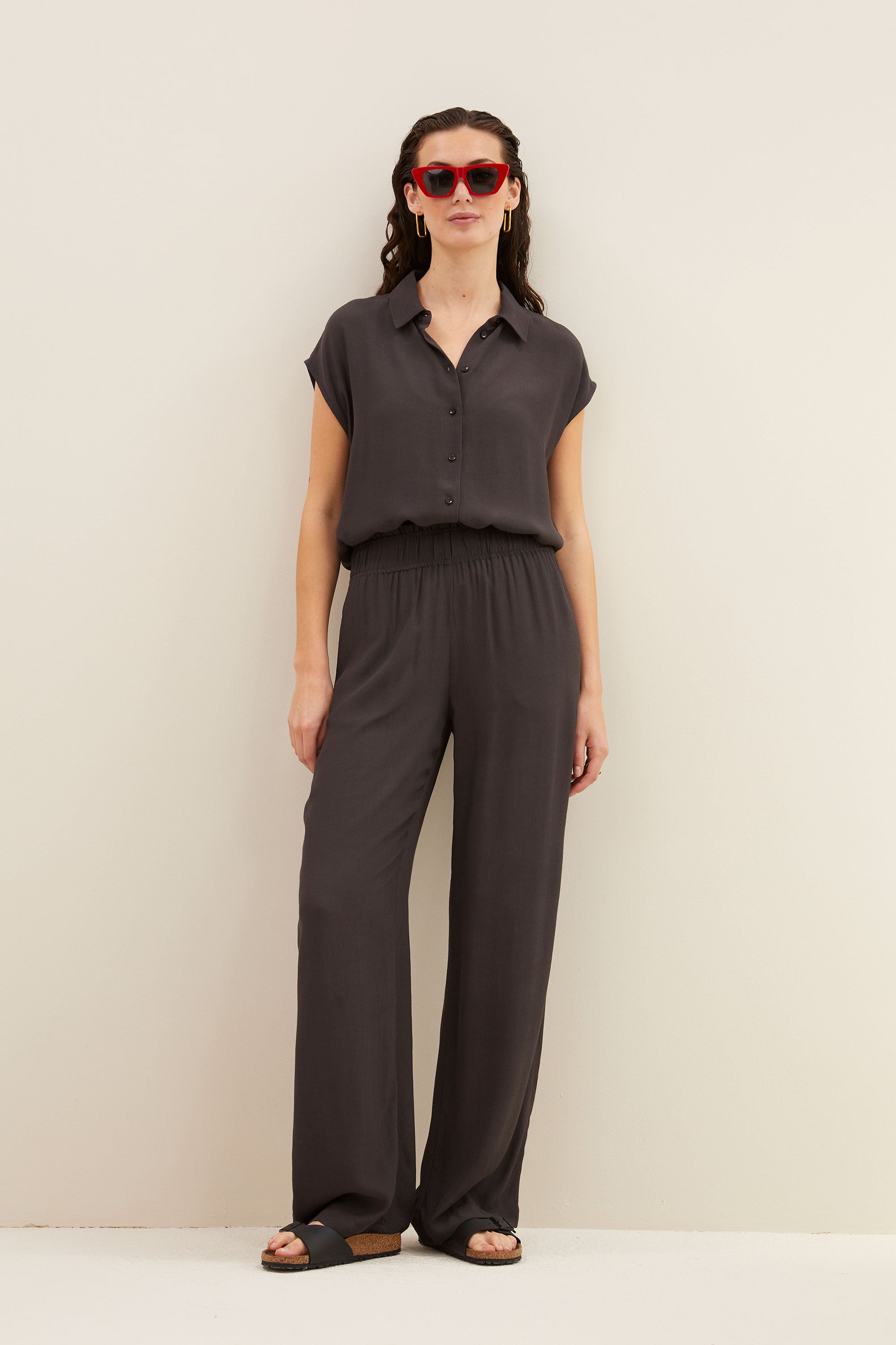 robyn viscose pants | cafe noir