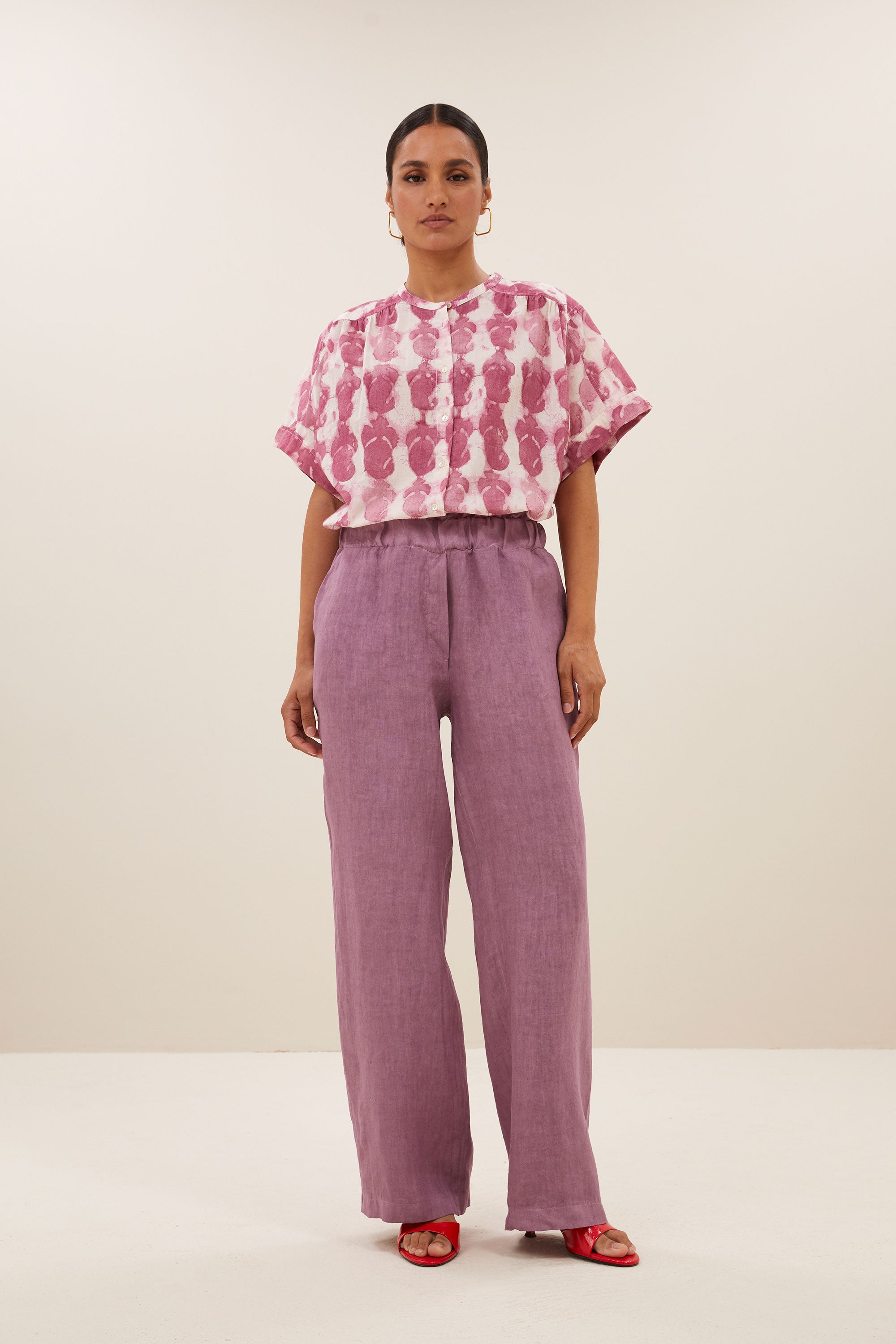 robyn linen pants lavender extra image