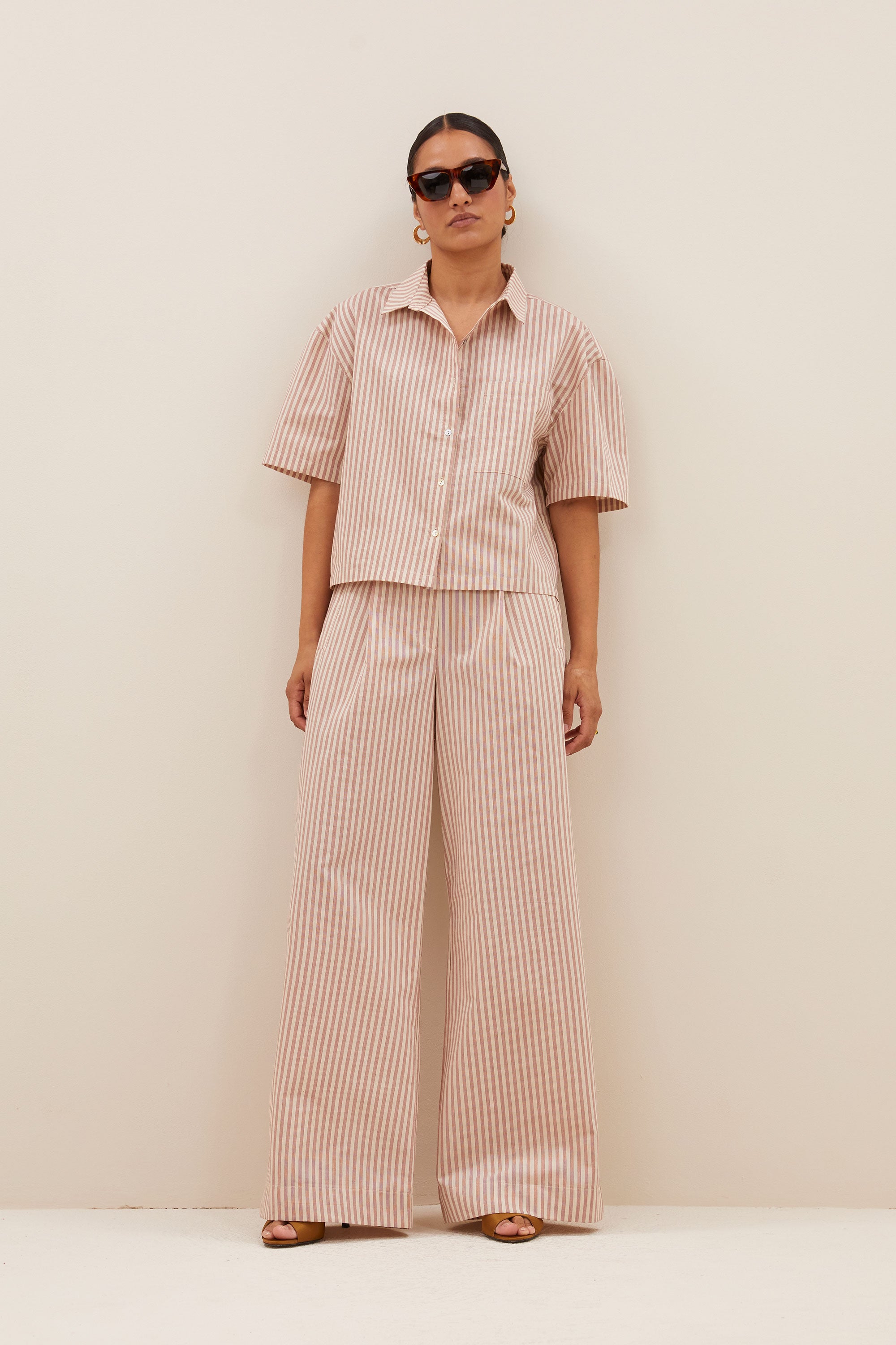 benji copper stripe pants copper small stripe inspiration image