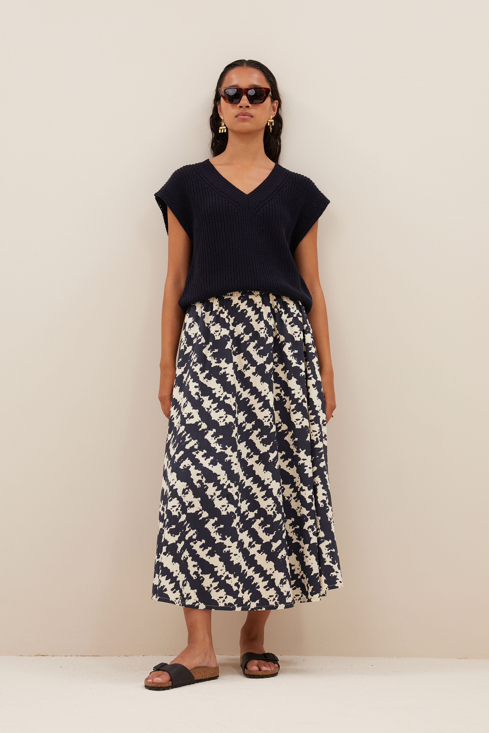 juta shade skirt | shade print