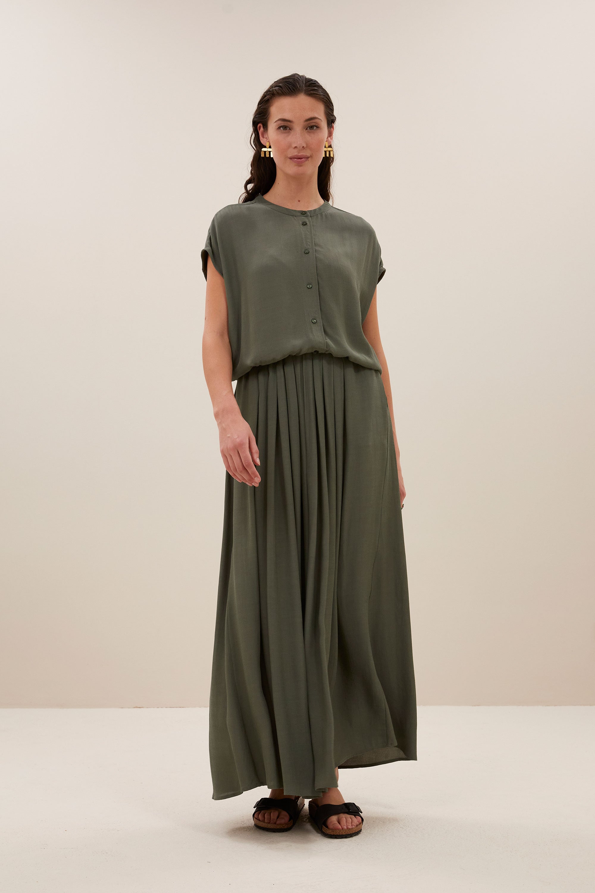 linde skirt | mulled basil