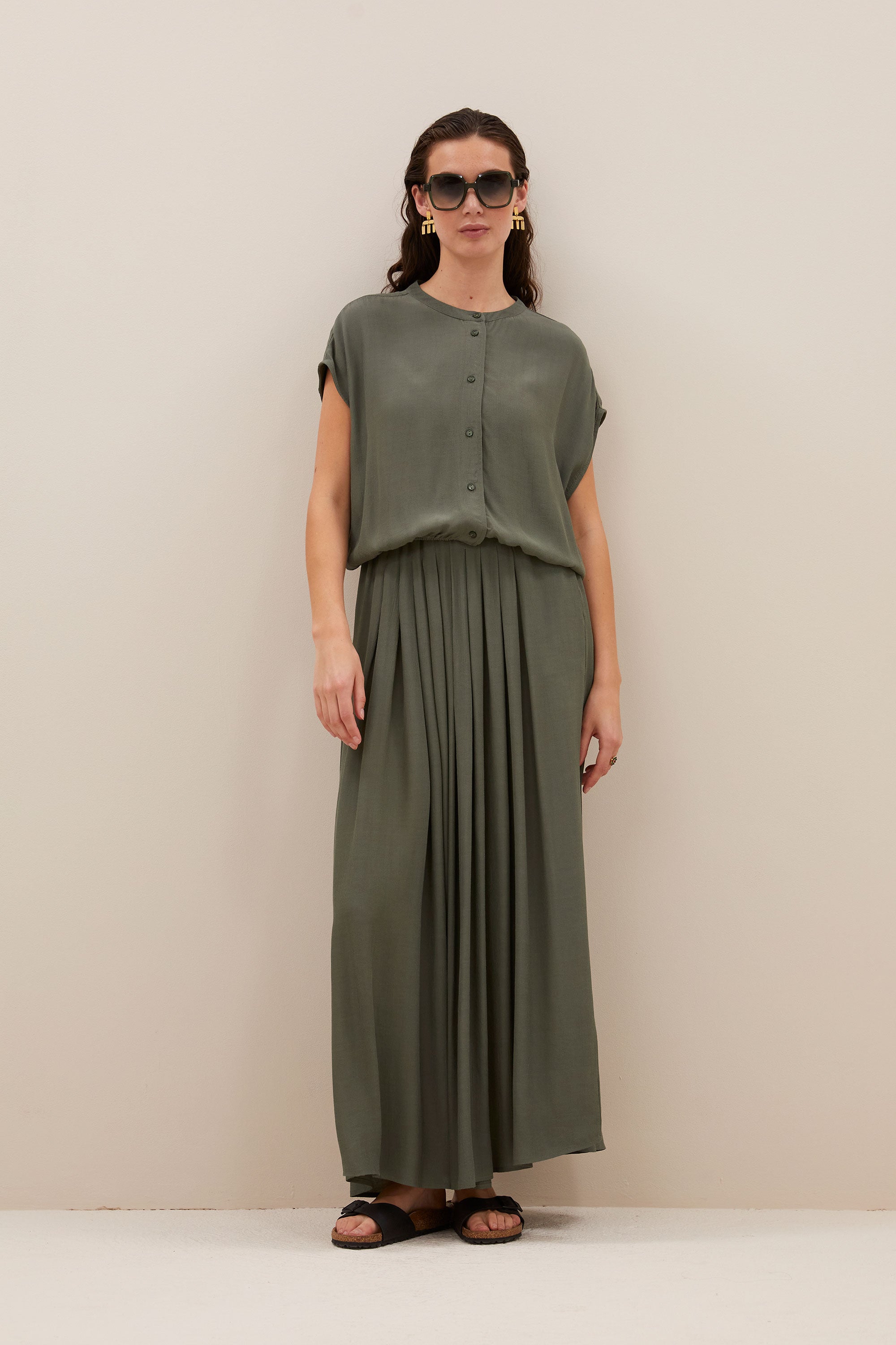 linde skirt | mulled basil