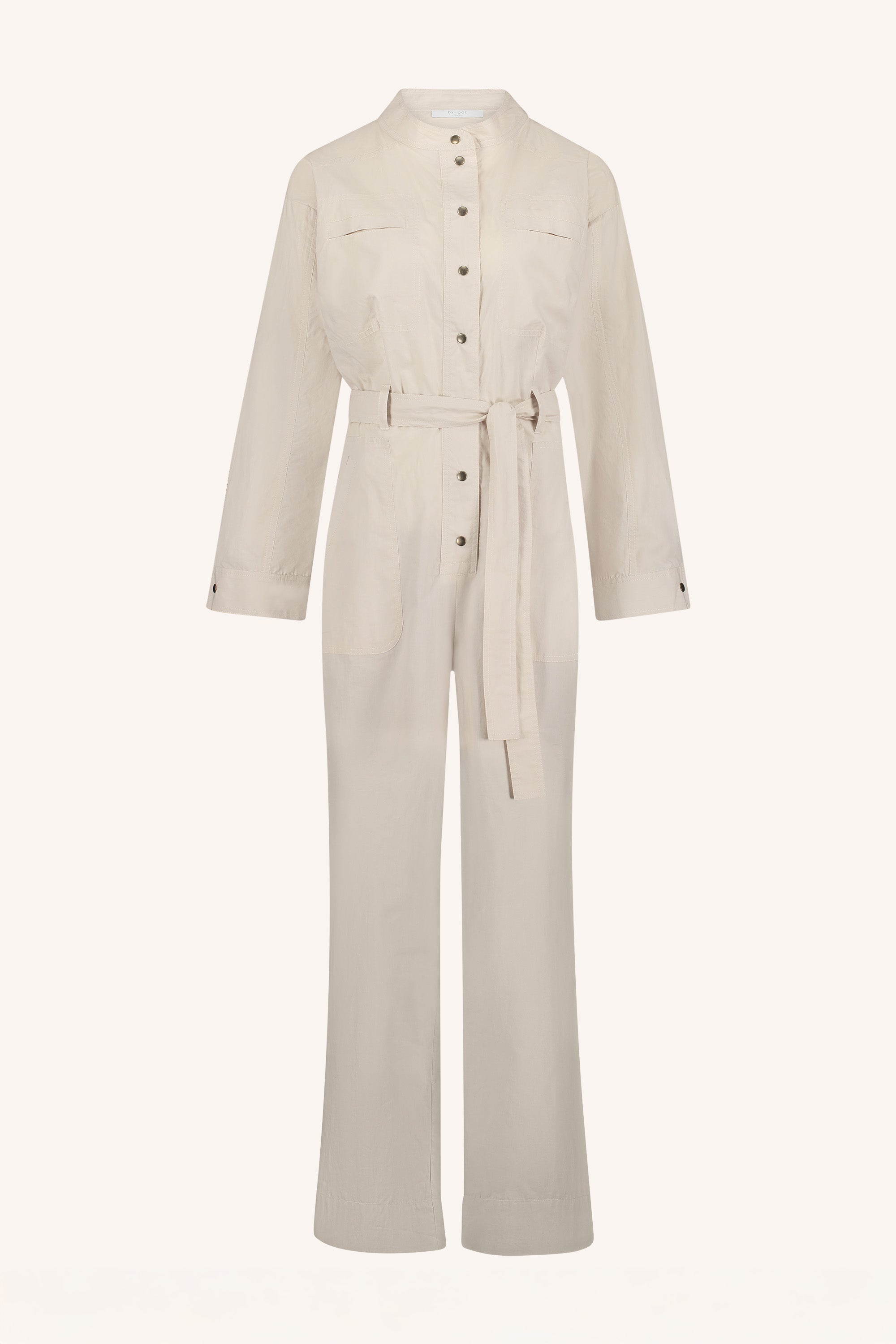 esra poplin suit | almond