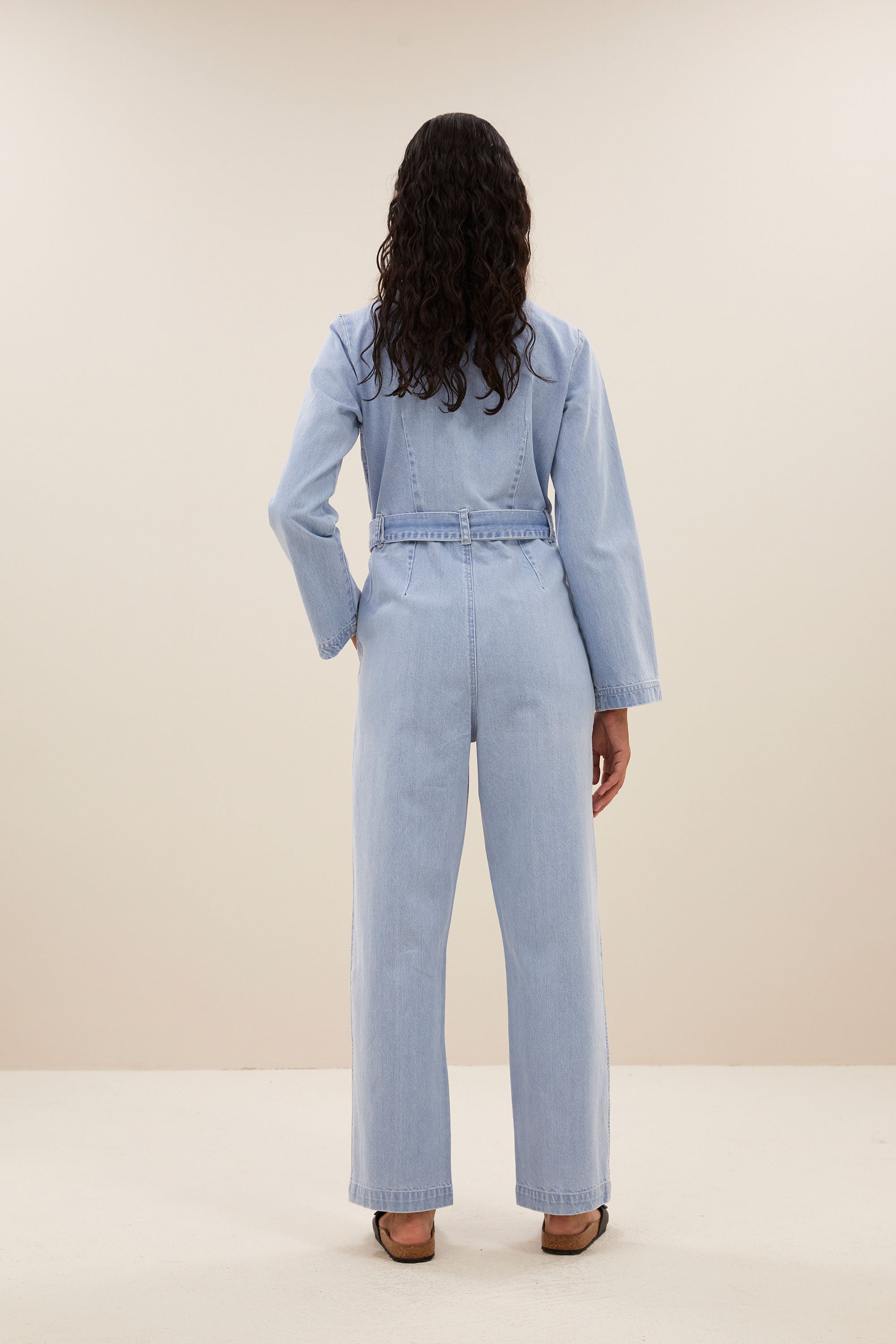 louise denim suit | light denim