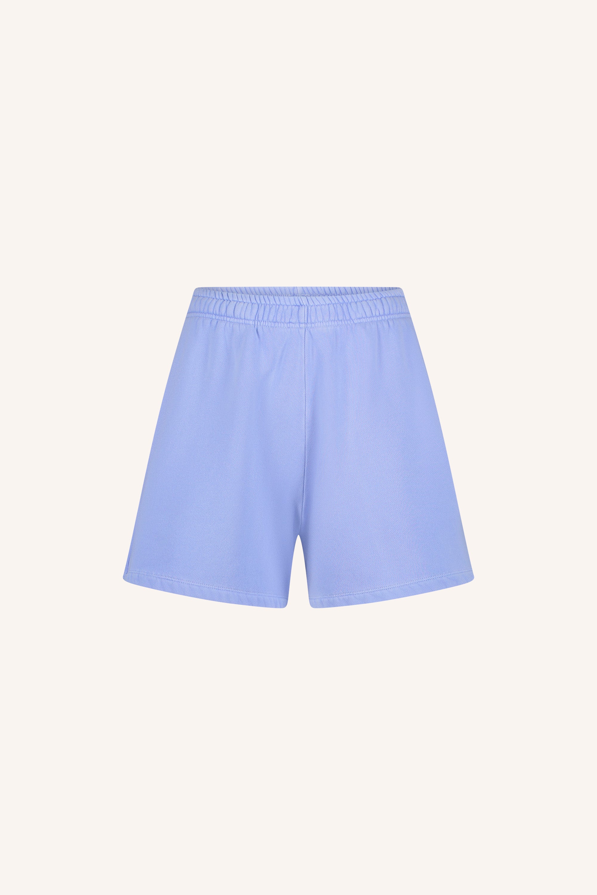 kid natural sweat shorts | violet blue