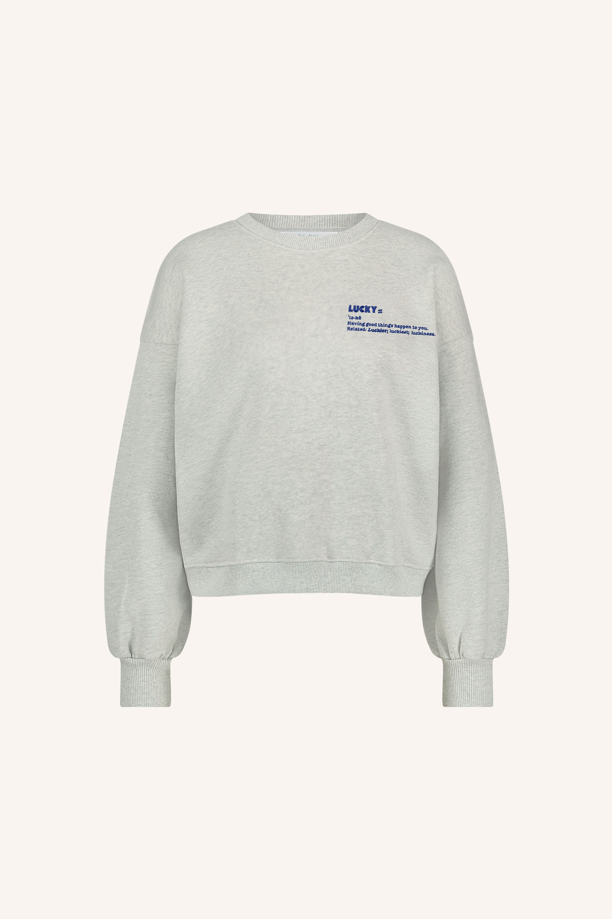 bibi heavy sweater | light grey melee