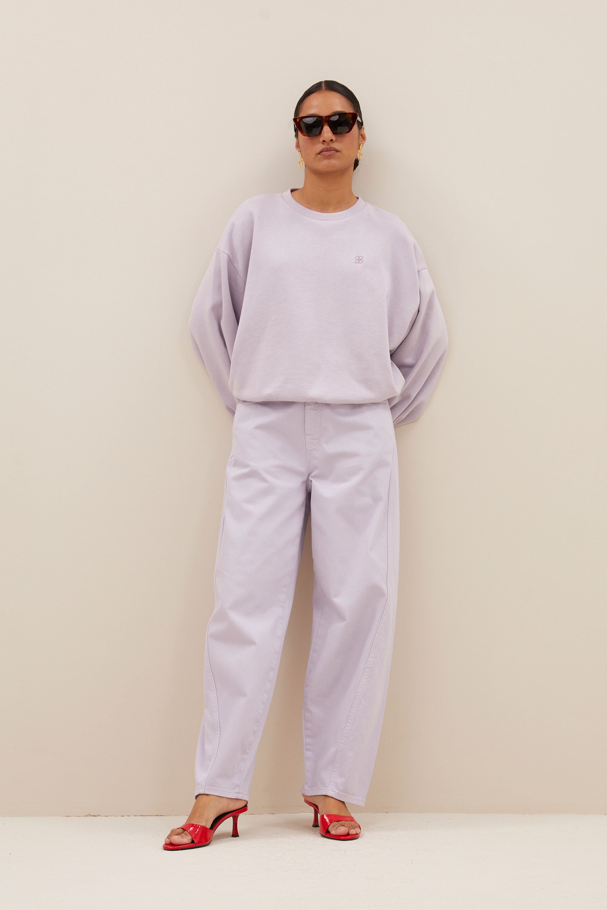 bibi disco sweater | pastel lilac