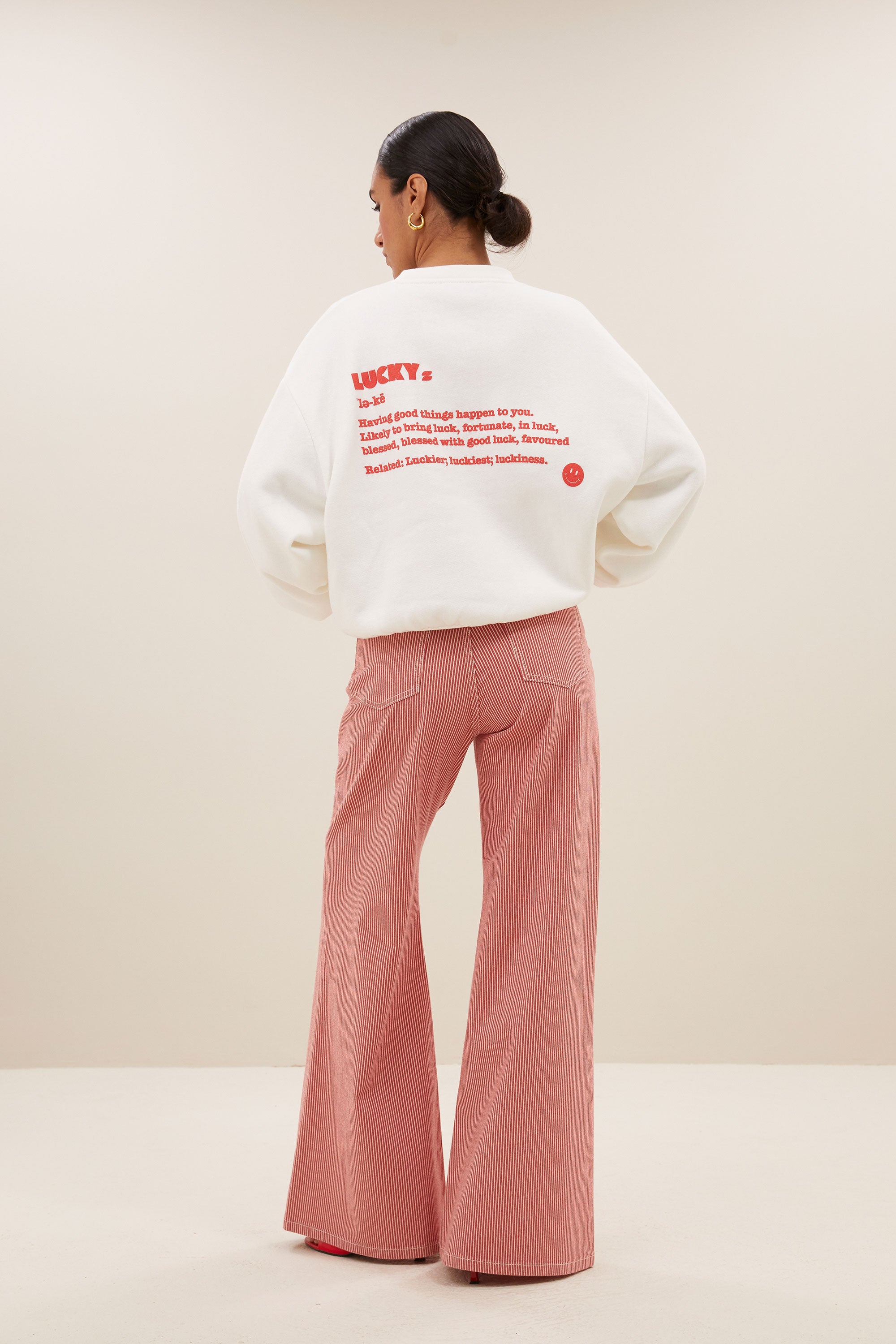 bibi dictionary big sweater | off white