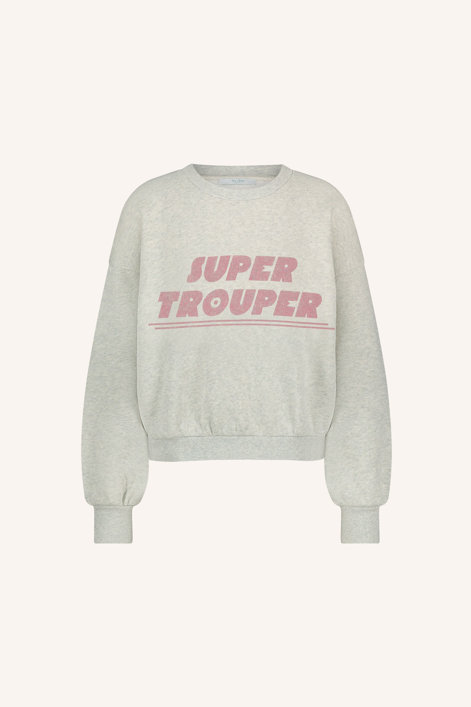 bibi trouper sweater | light grey melee