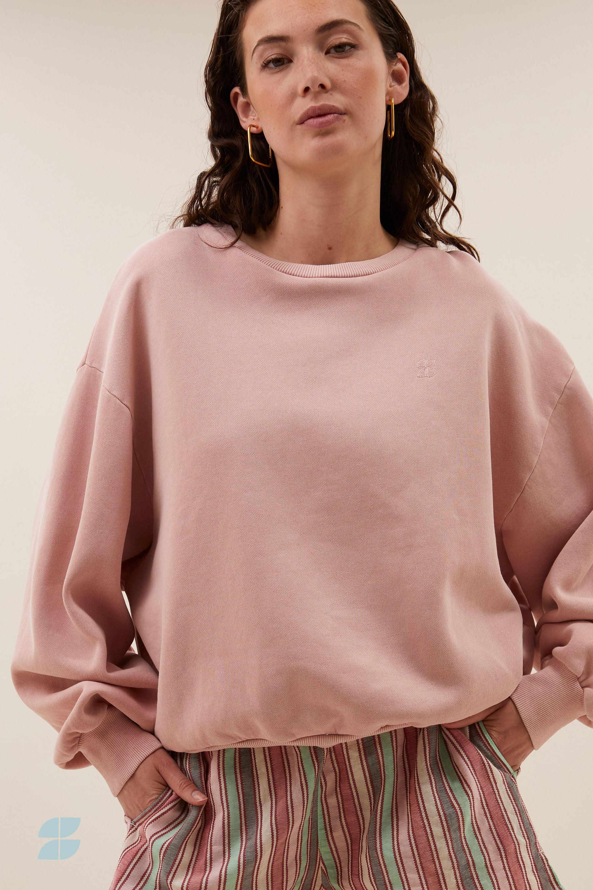 bibi natural sweater | peach dust