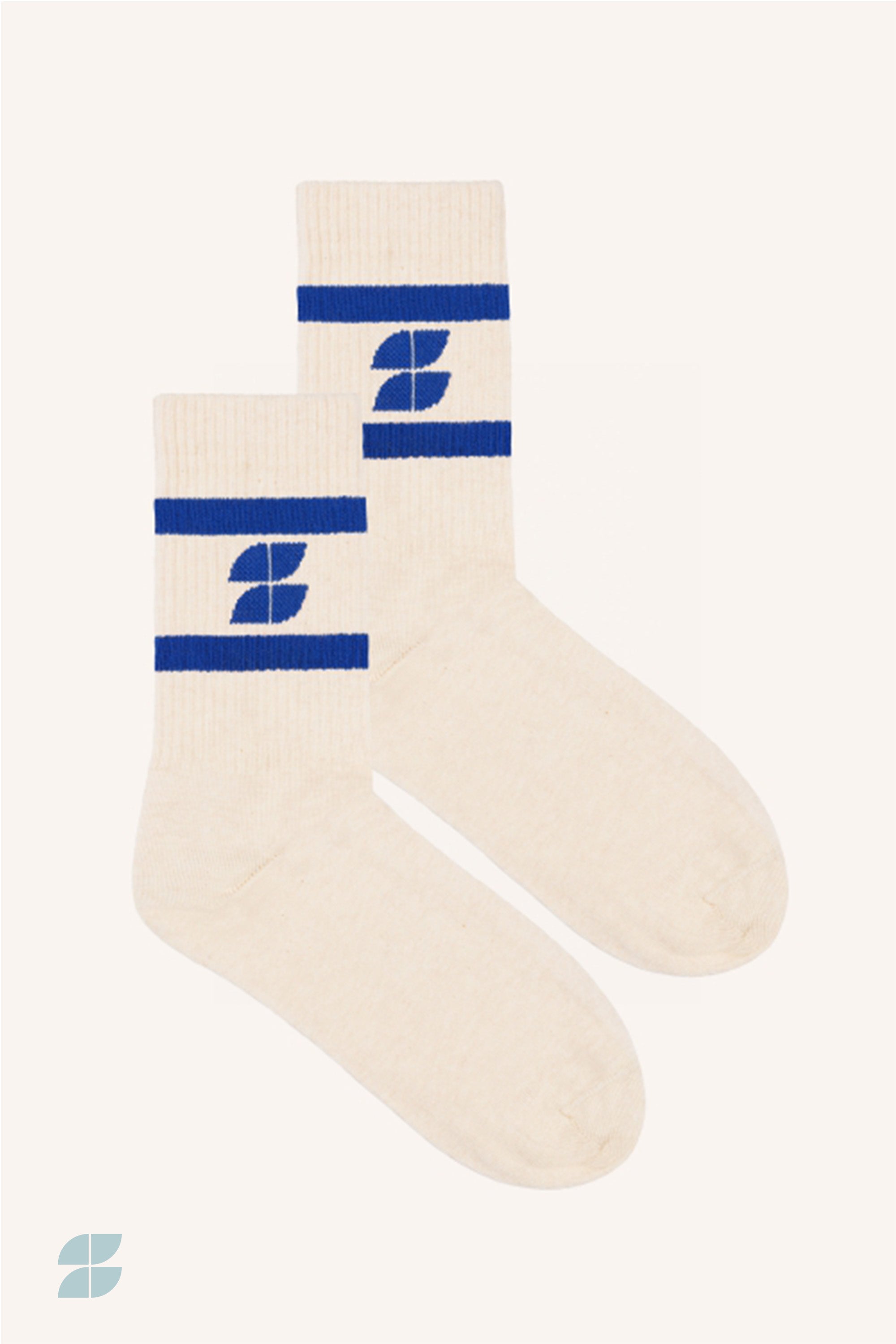 logo socks | queens blue