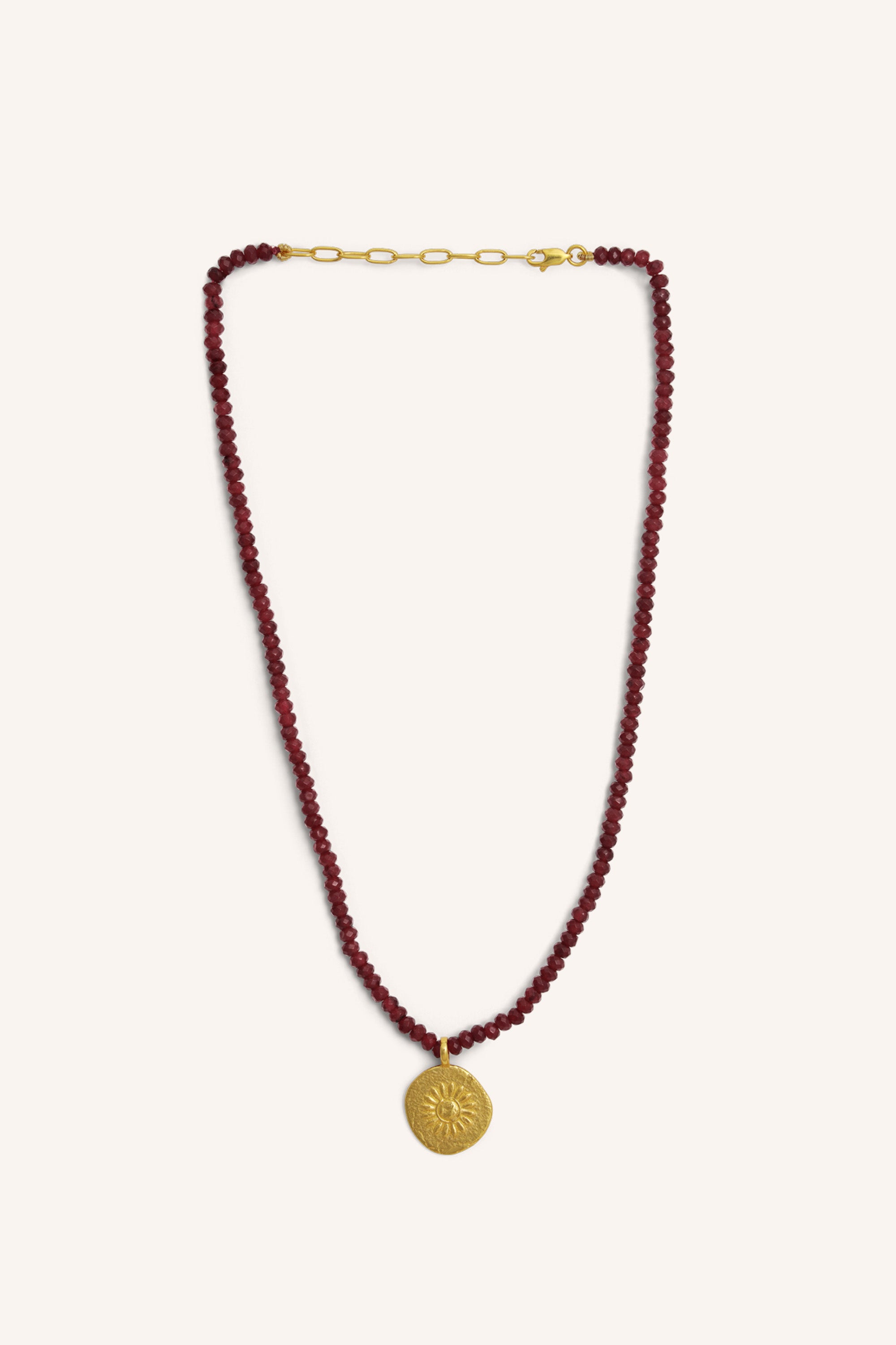 jules necklace | ruby