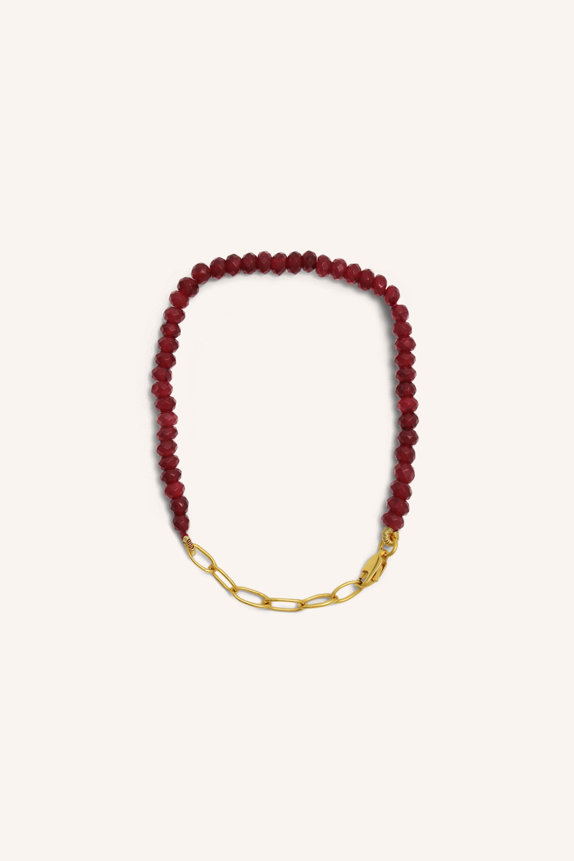 jules bracelet | ruby