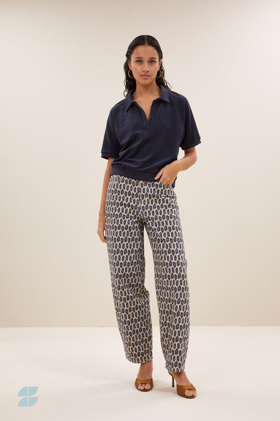 top – harper slub top - midnight – by-bar