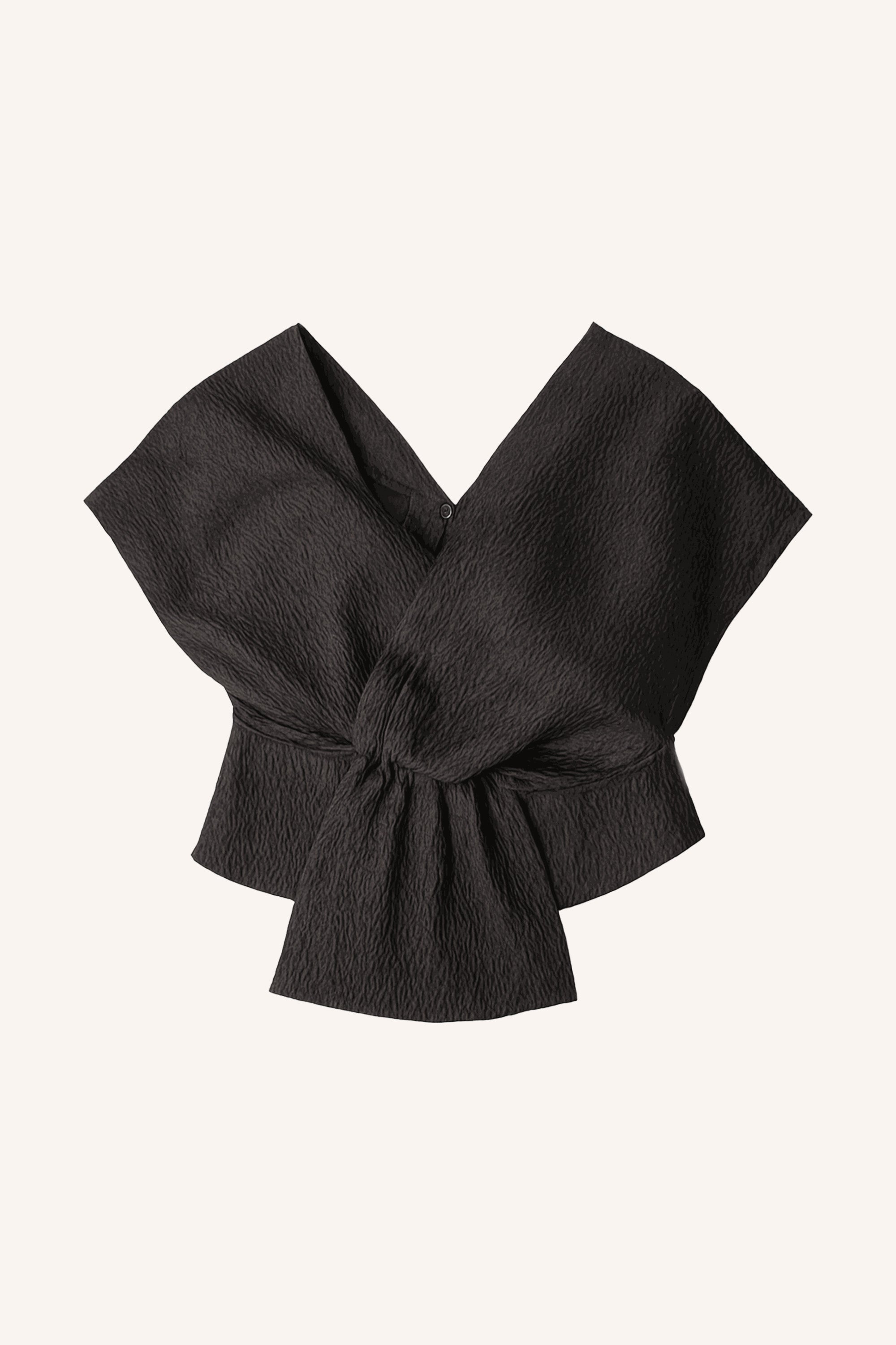 simone bubble top | jet black