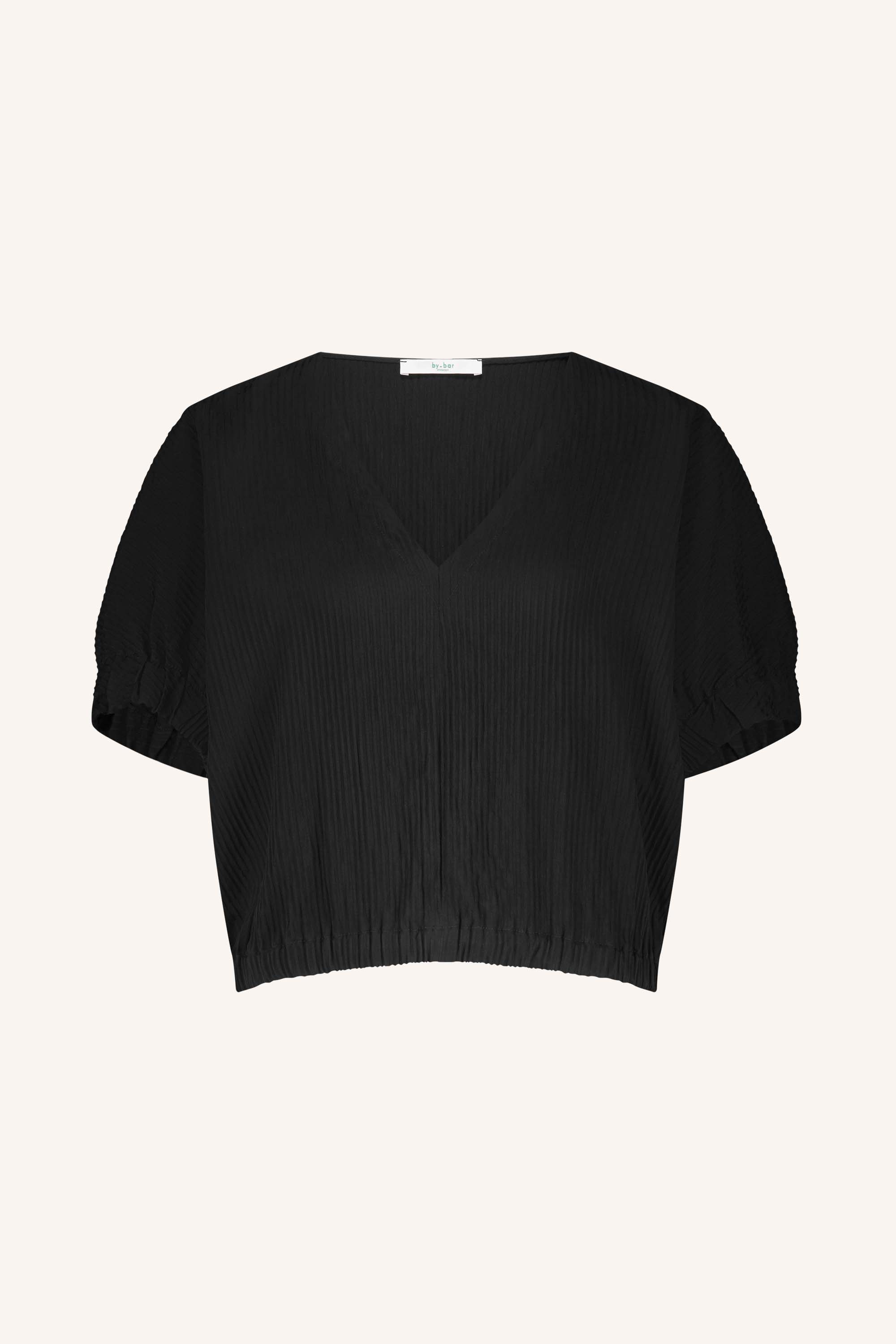 mabel structure stripe blouse | jet black