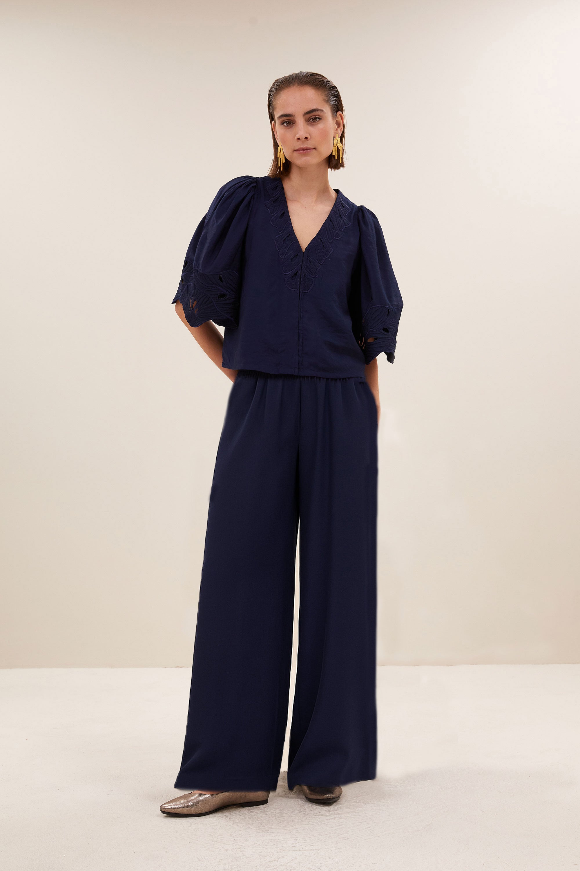 audrey blouse | evening blue