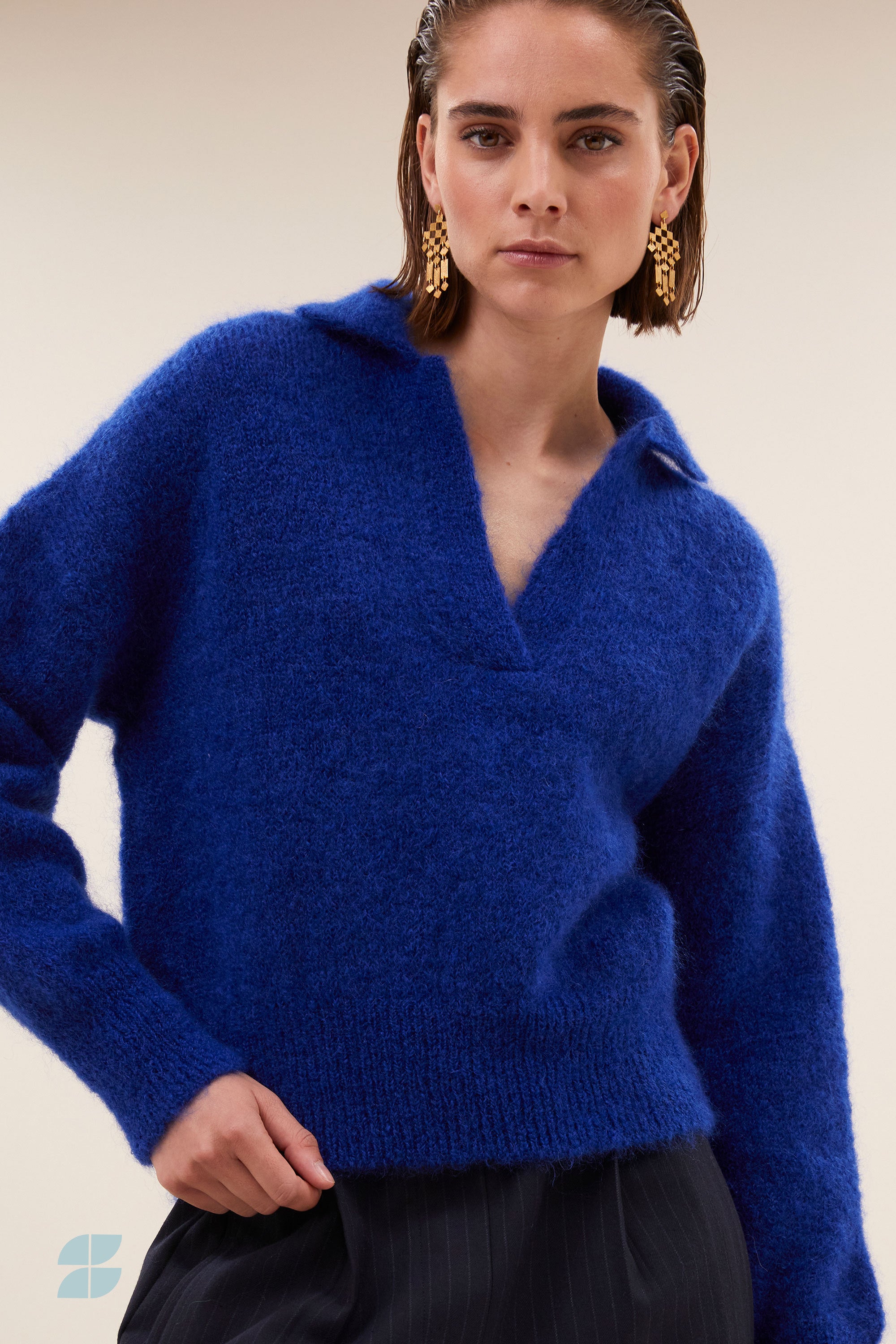 polo pullover | queens blue