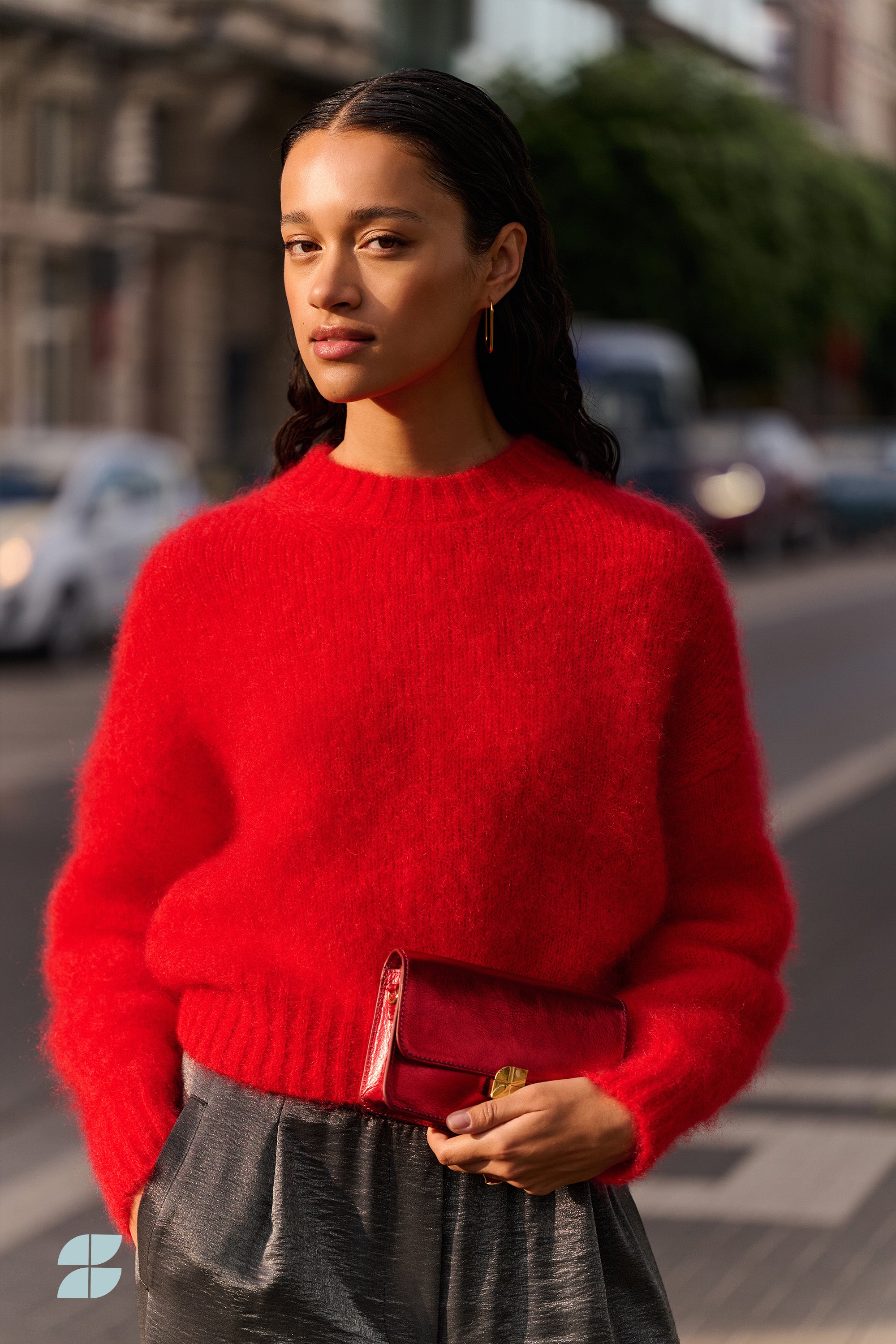 sonny pullover | scarlet red