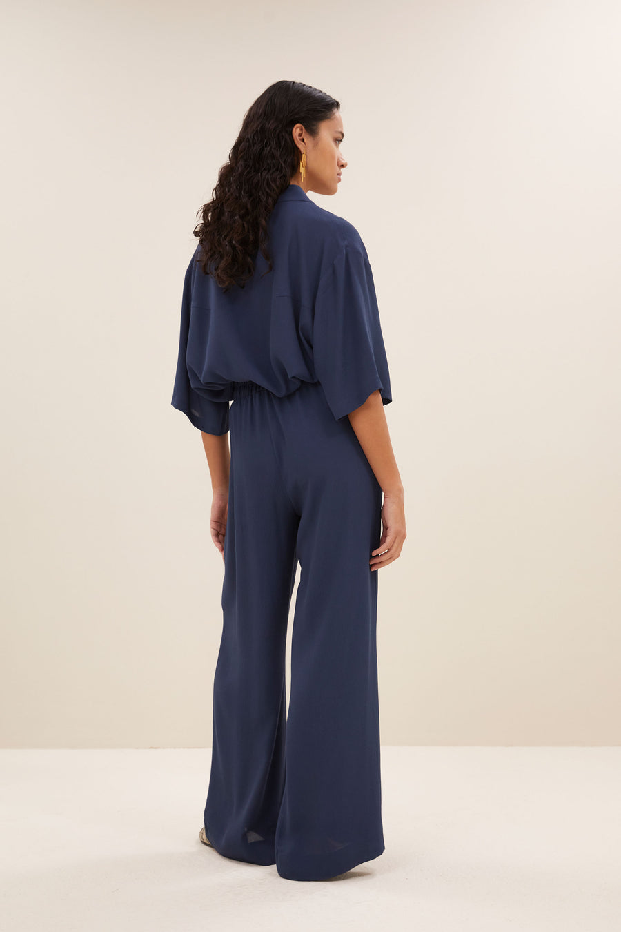 benji viscose pants | winter blue