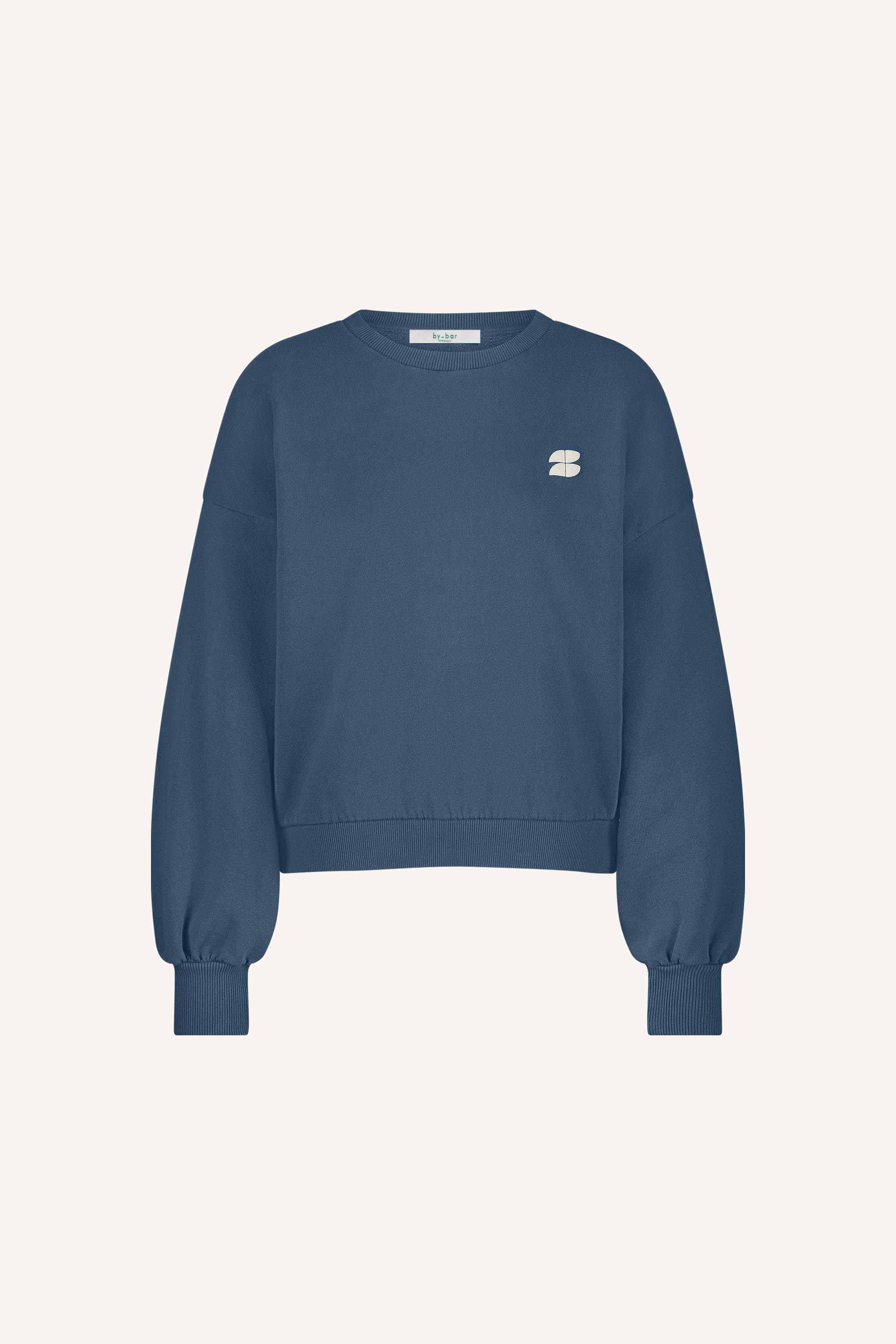 bibi lucky curve sweater | winter blue