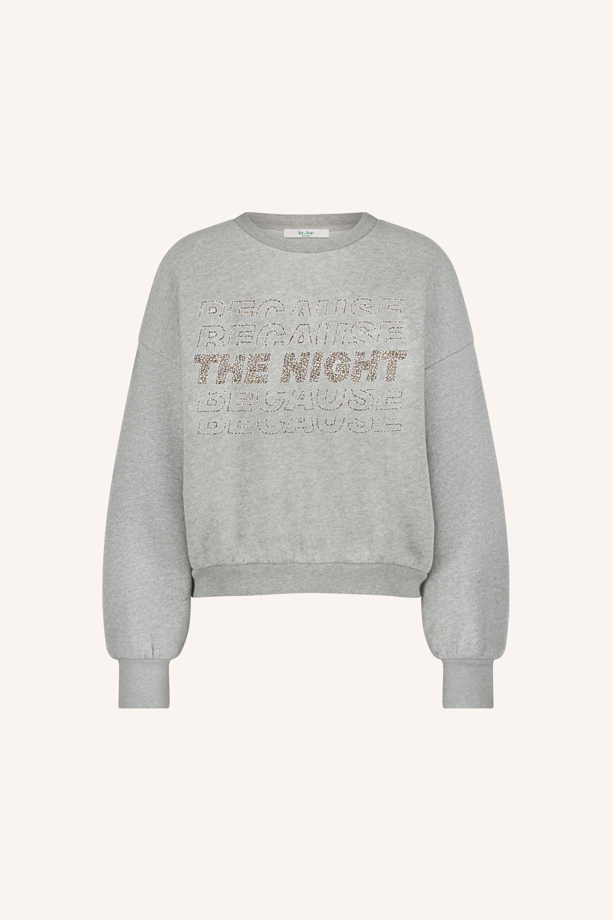 bibi nights melee sweater | grey melee