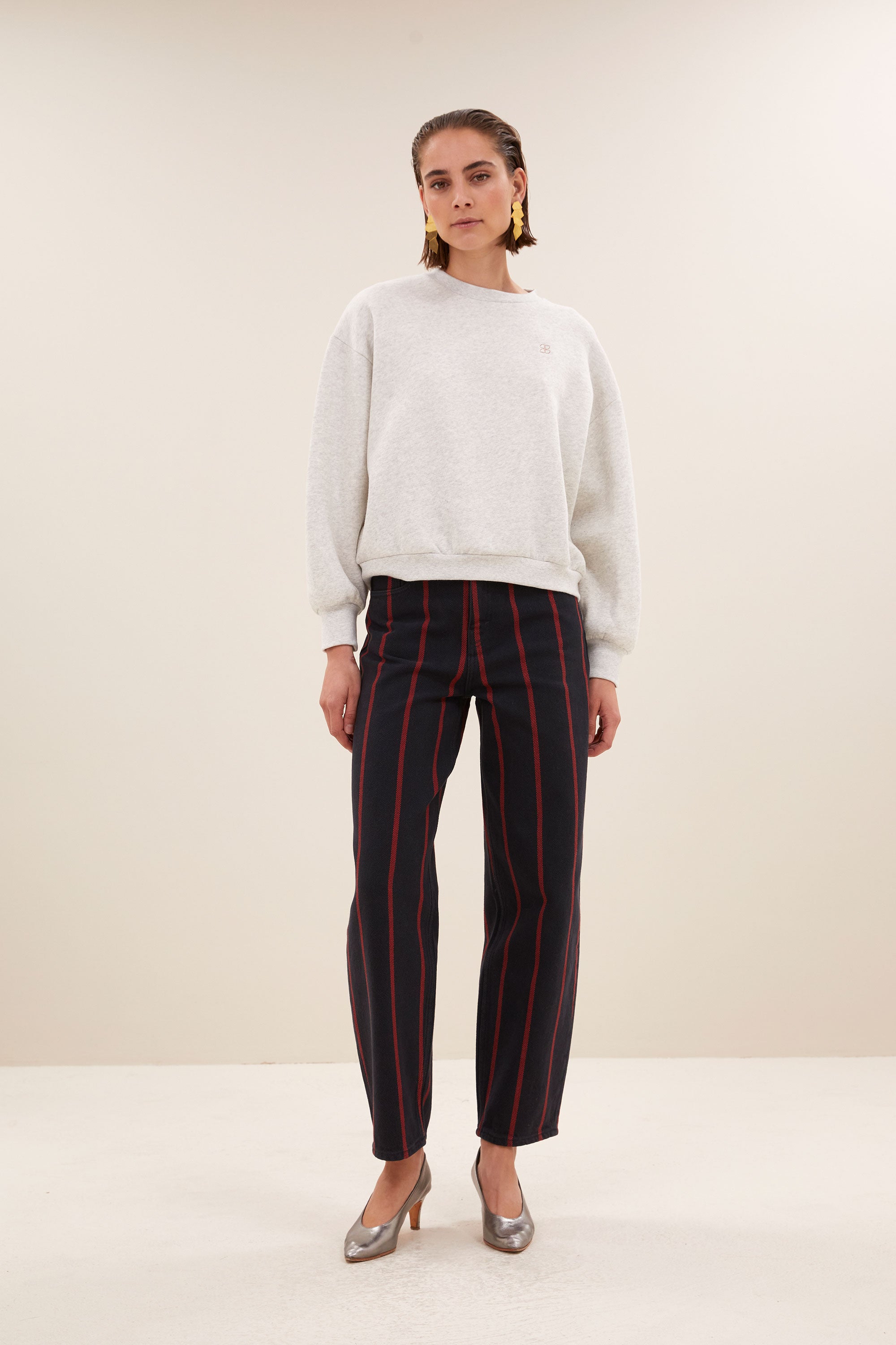 bibi dance sweater | light grey melee