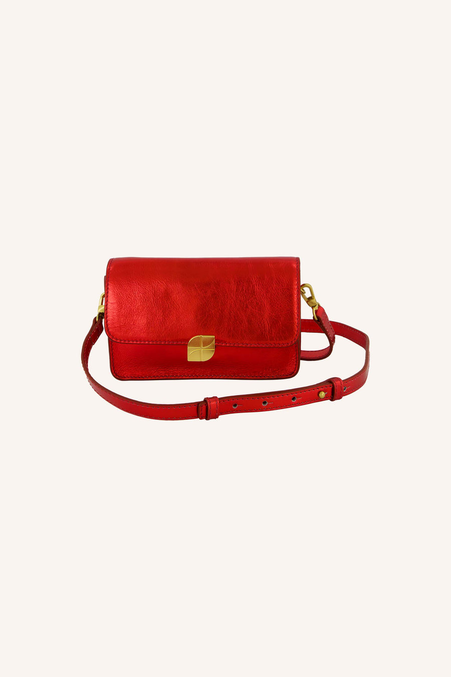 loua-gloss-bag-scarlet-red-all-time classic-metallic leder-by-bar-productfoto