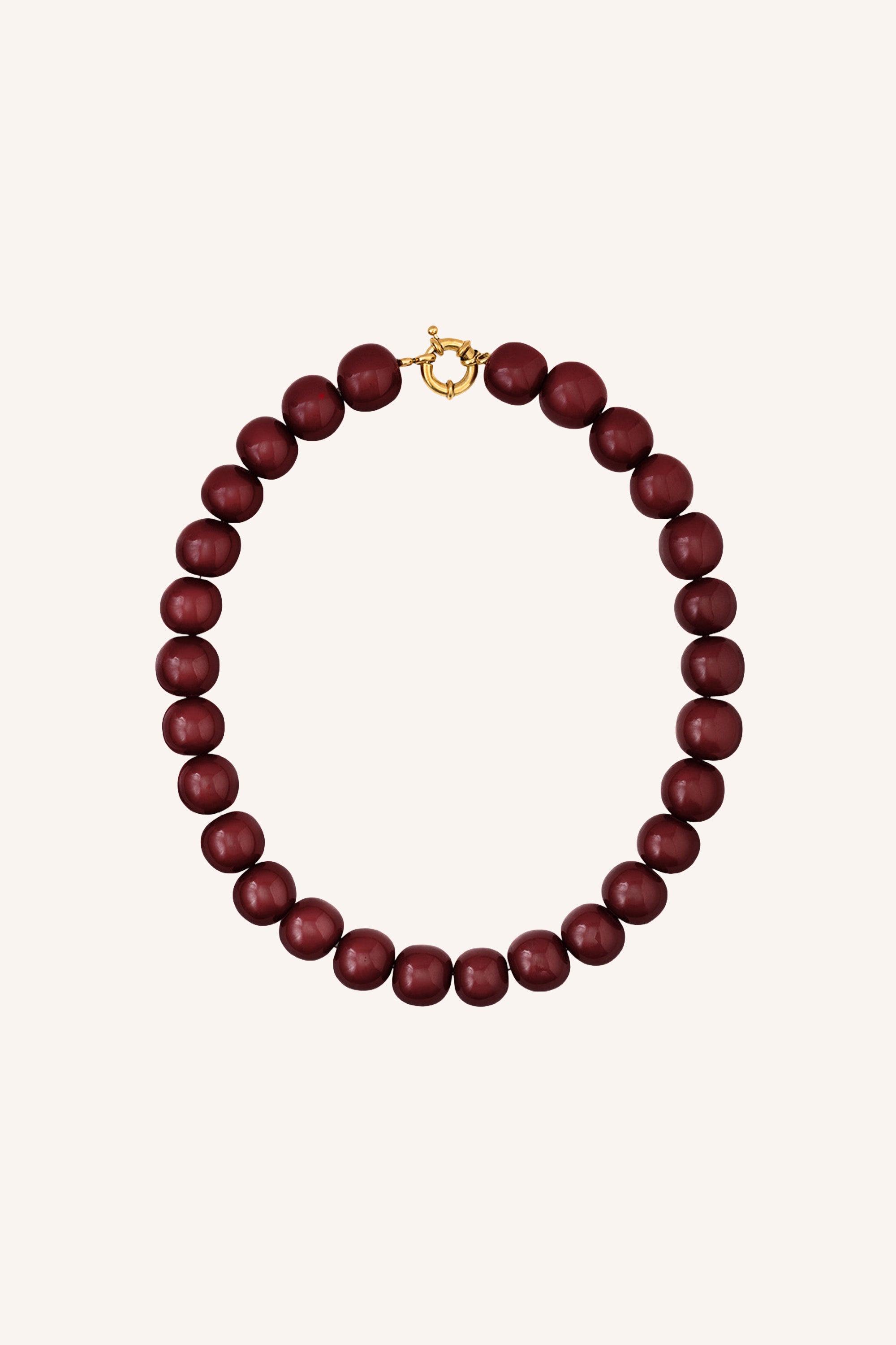 micky necklace | burgundy crush