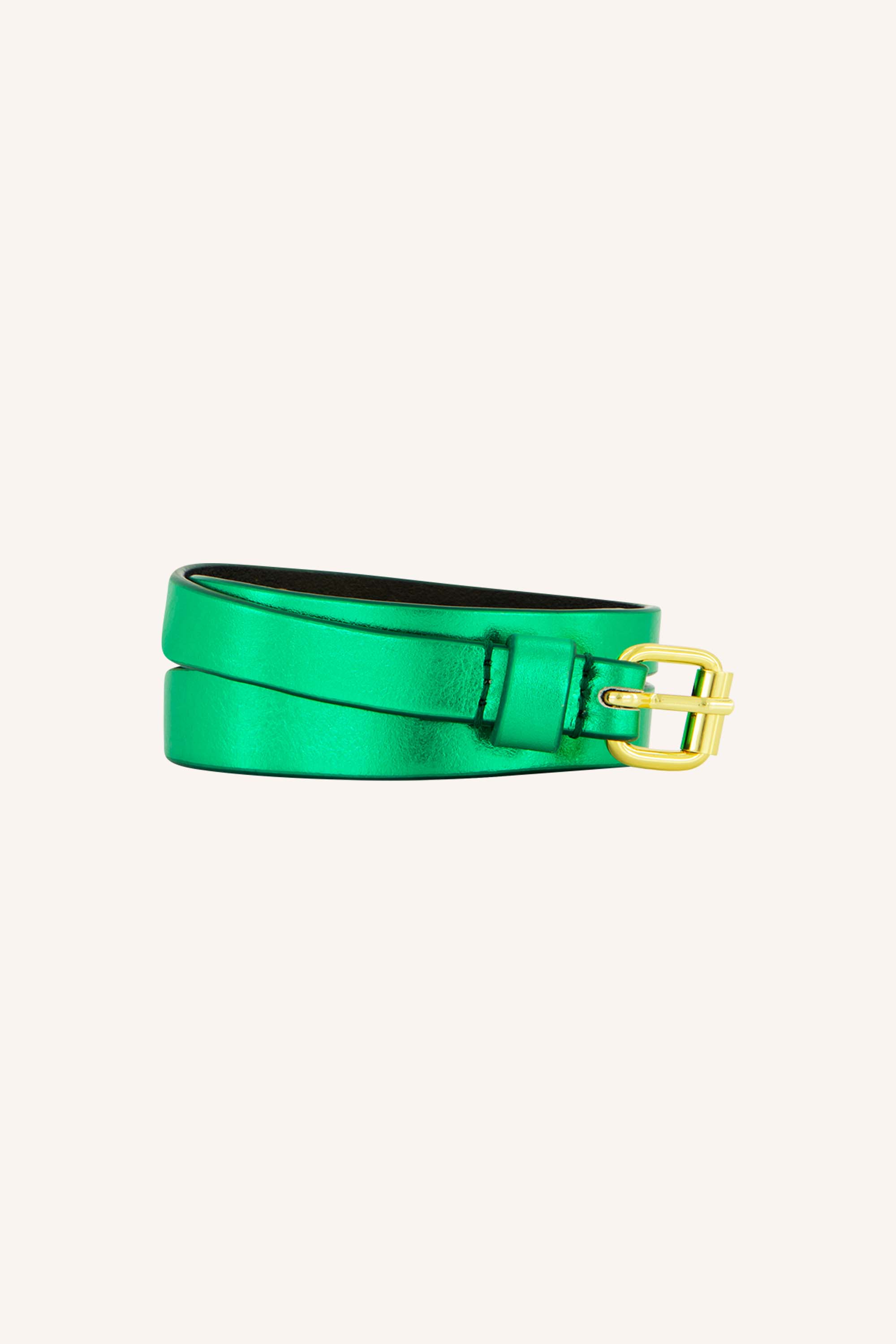 julie gloss belt | electric green
