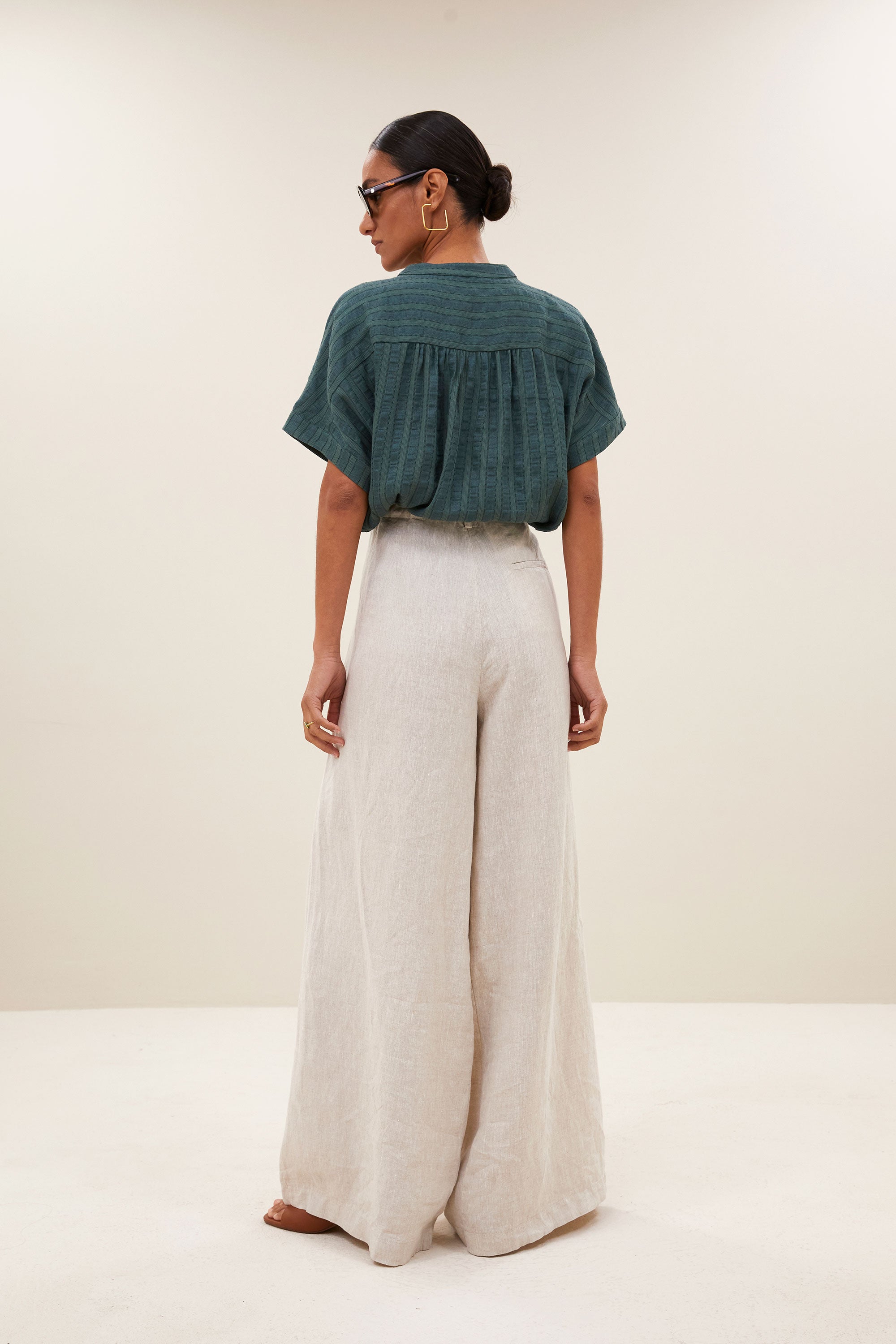 minte dark green blouse | vintage green