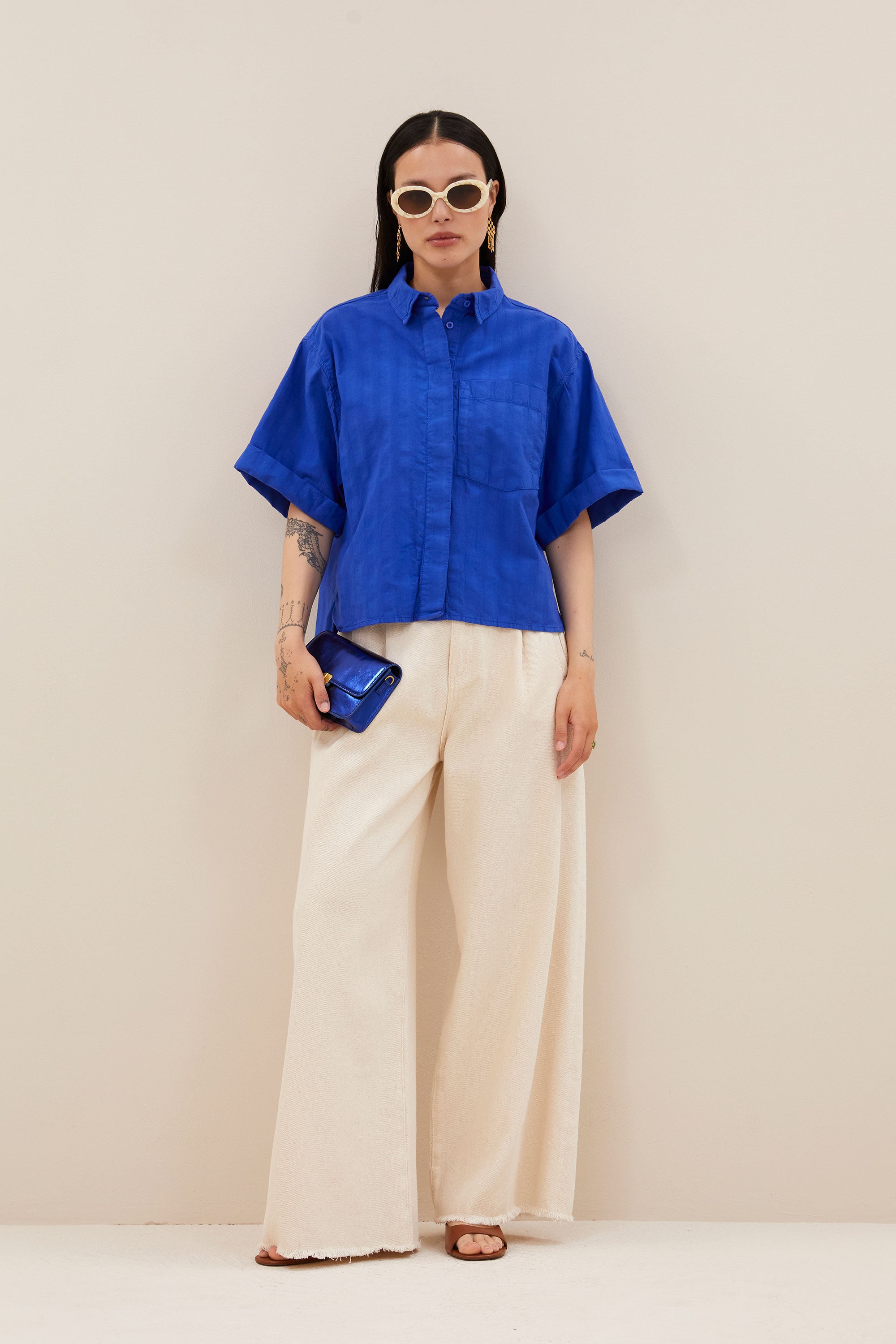 novi blouse | azul blue