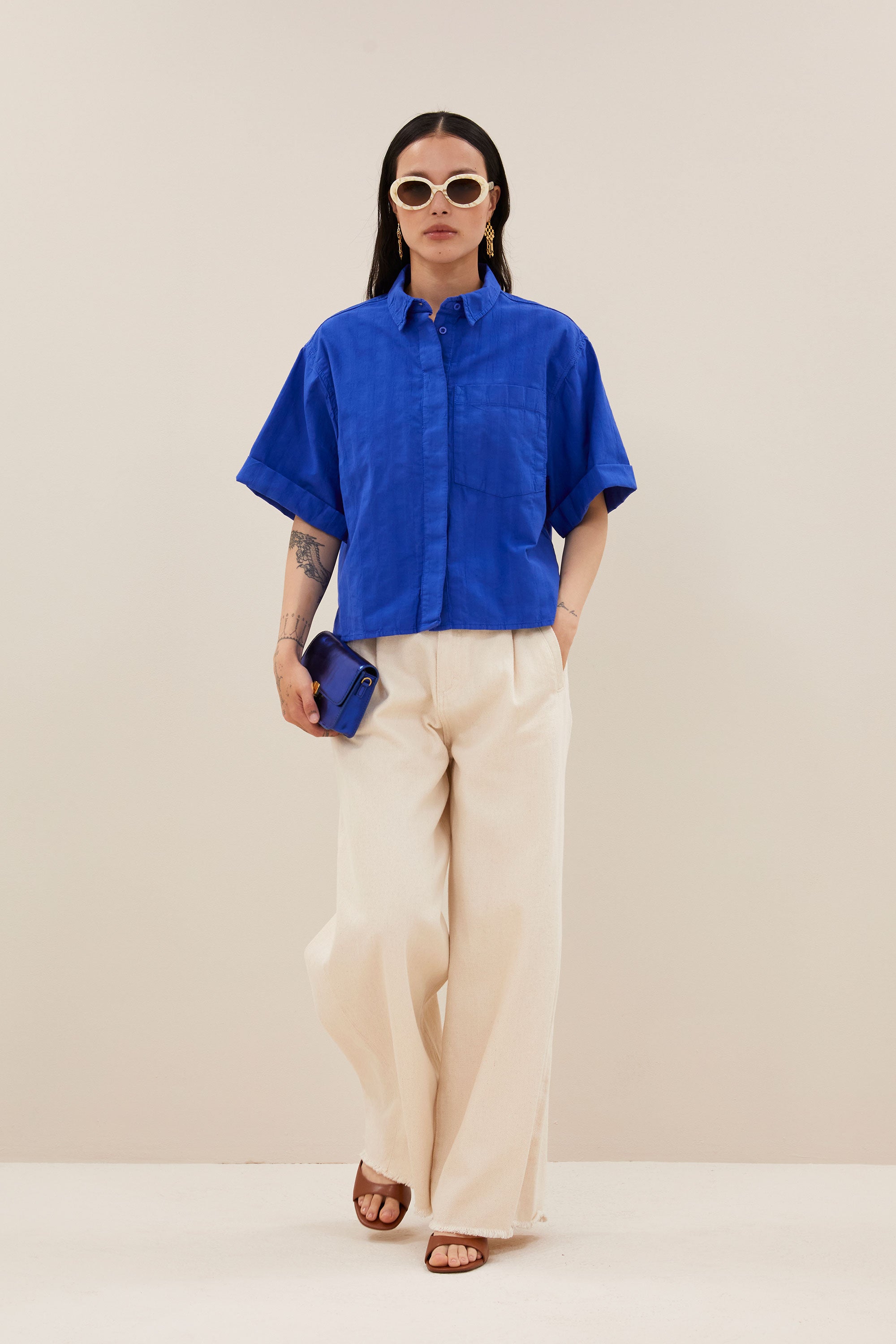 novi blouse | azul blue