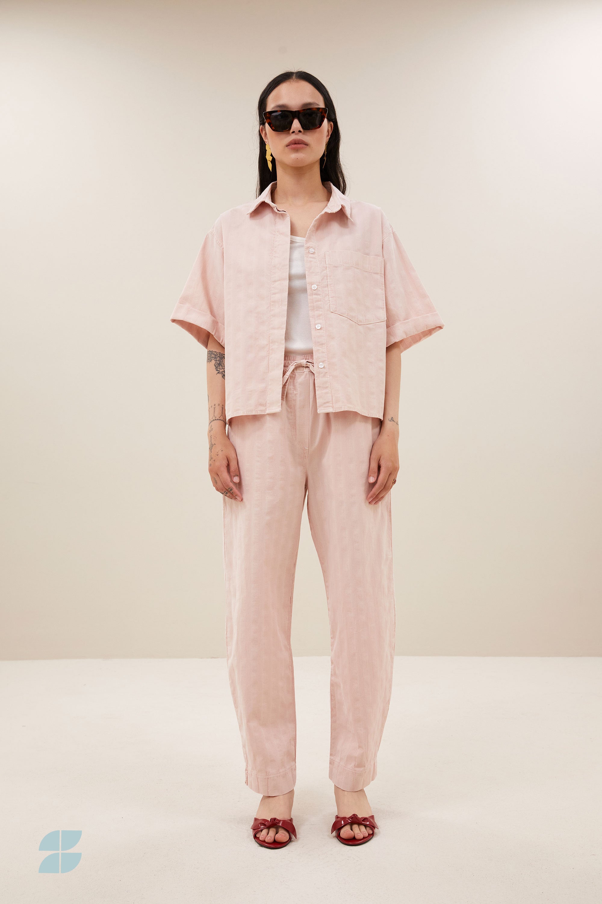 novi blouse | old pink