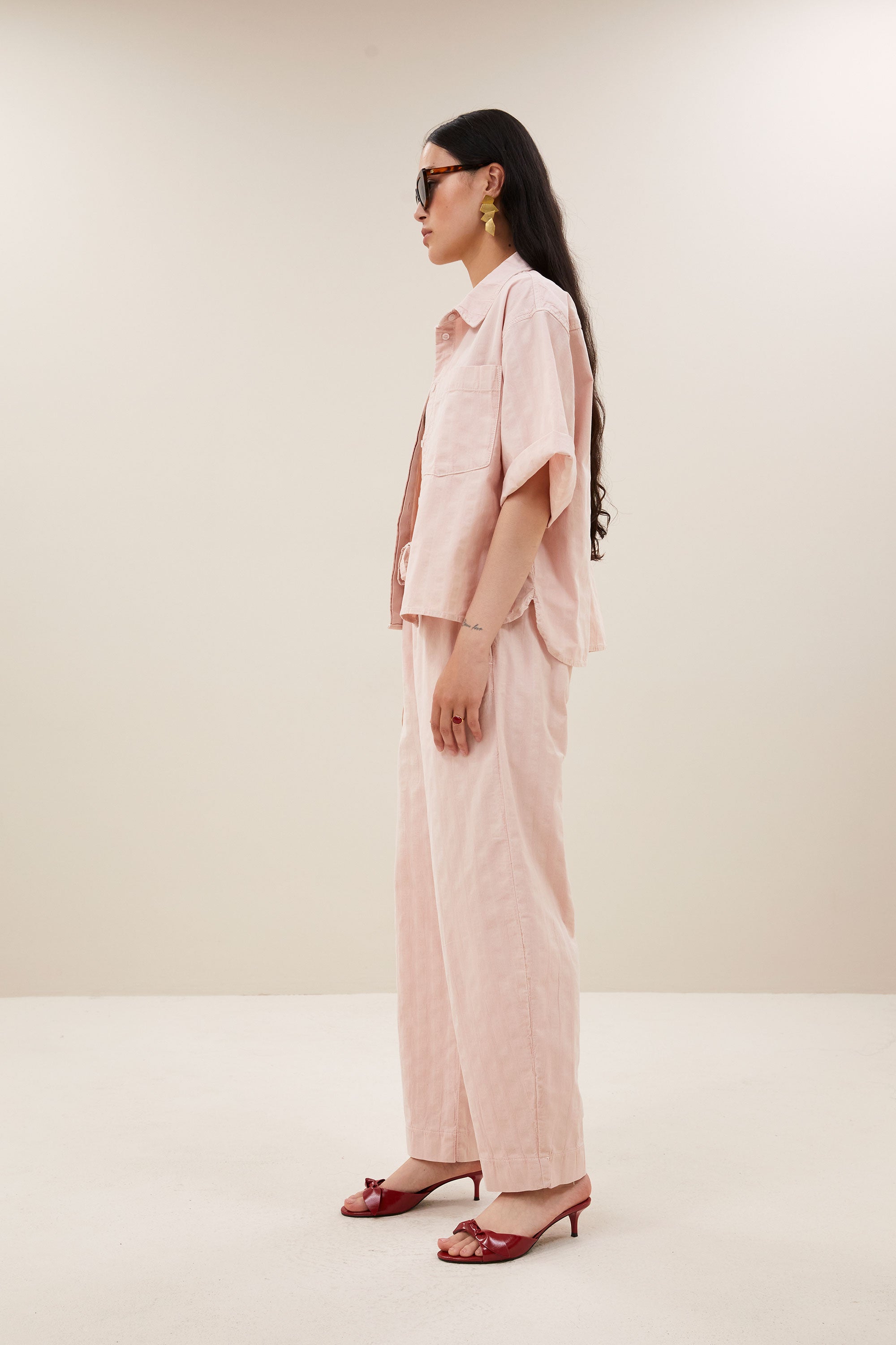 novi blouse | old pink