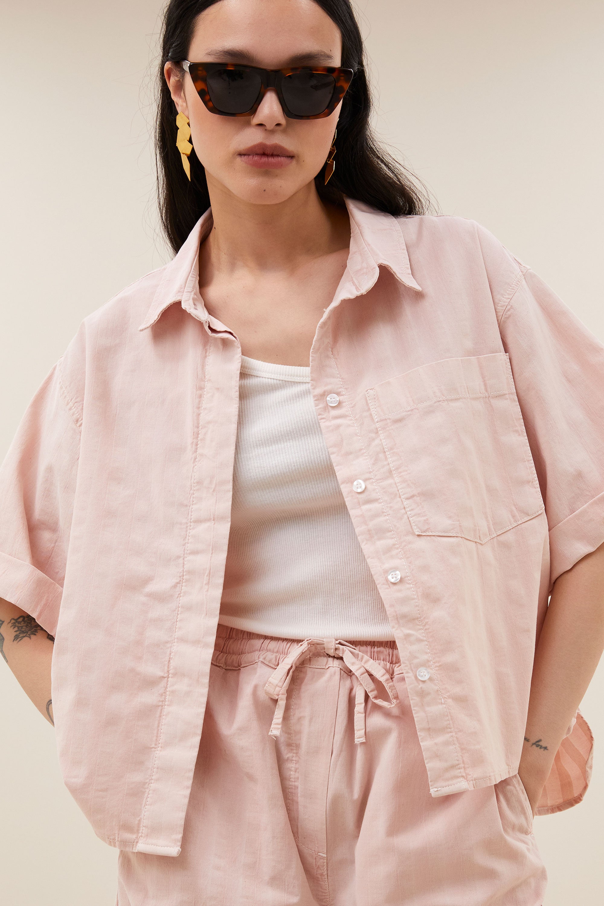 novi blouse | old pink