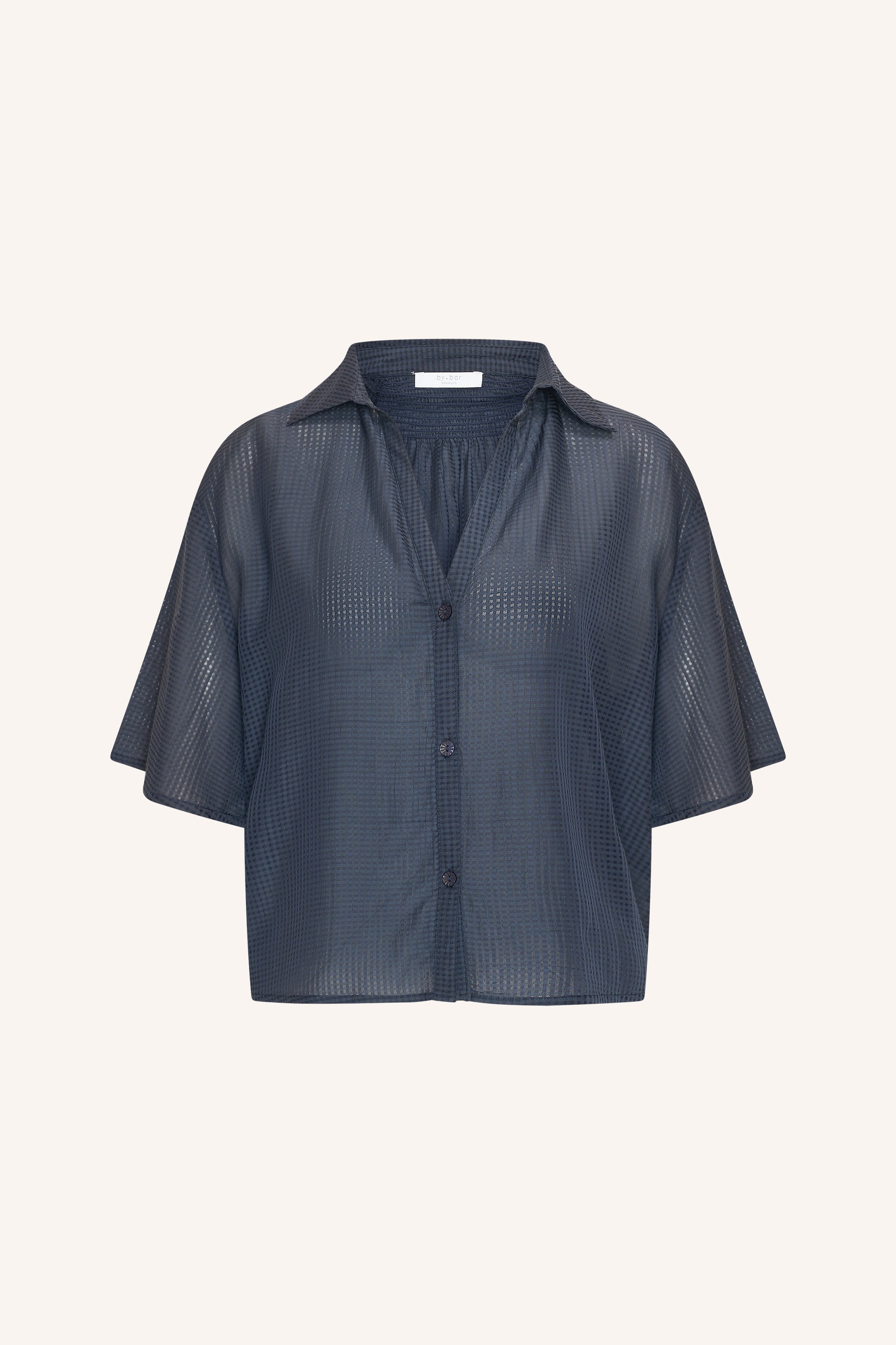 kick blouse | navy blue