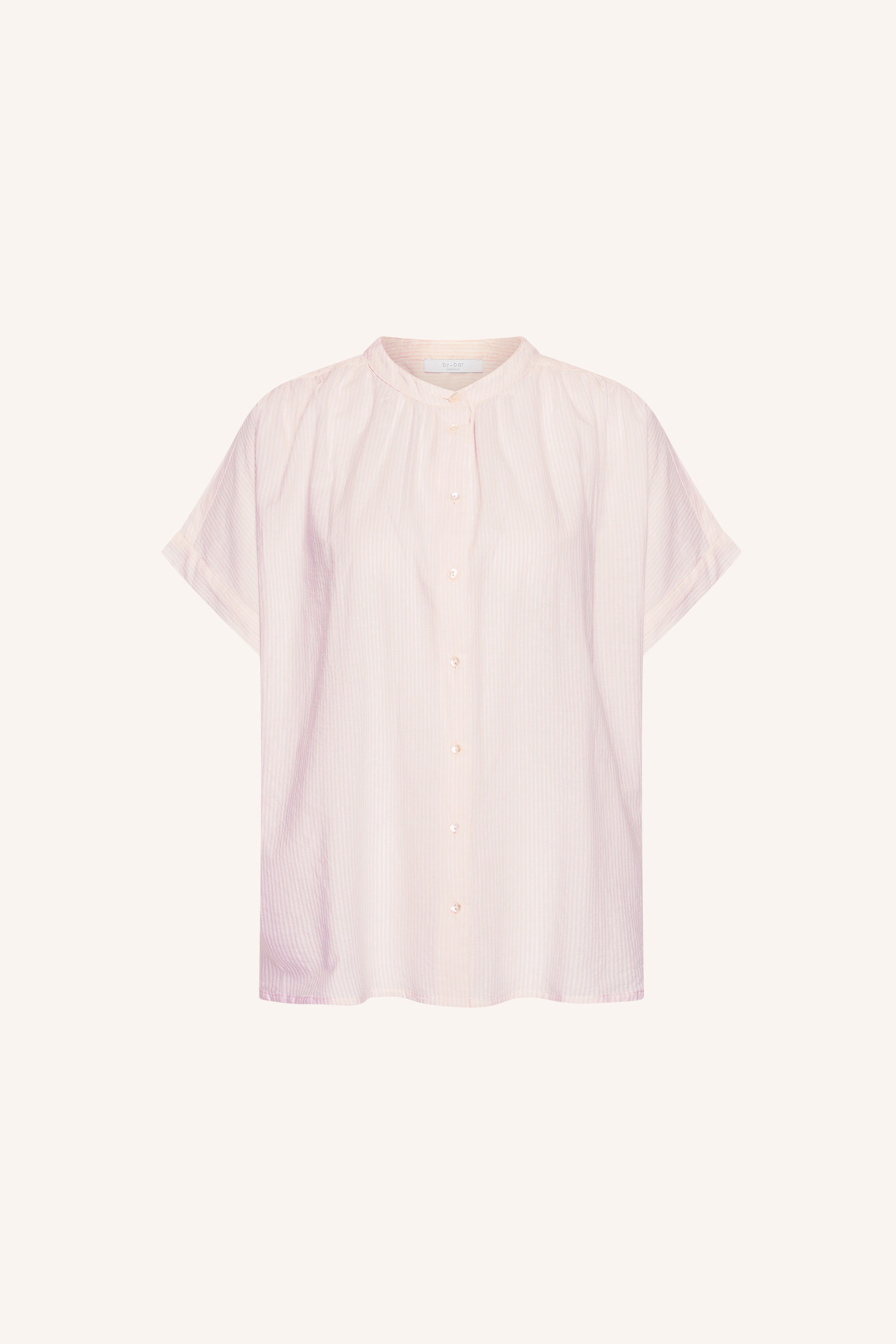 minte pinstripe blouse | pink pin stripe