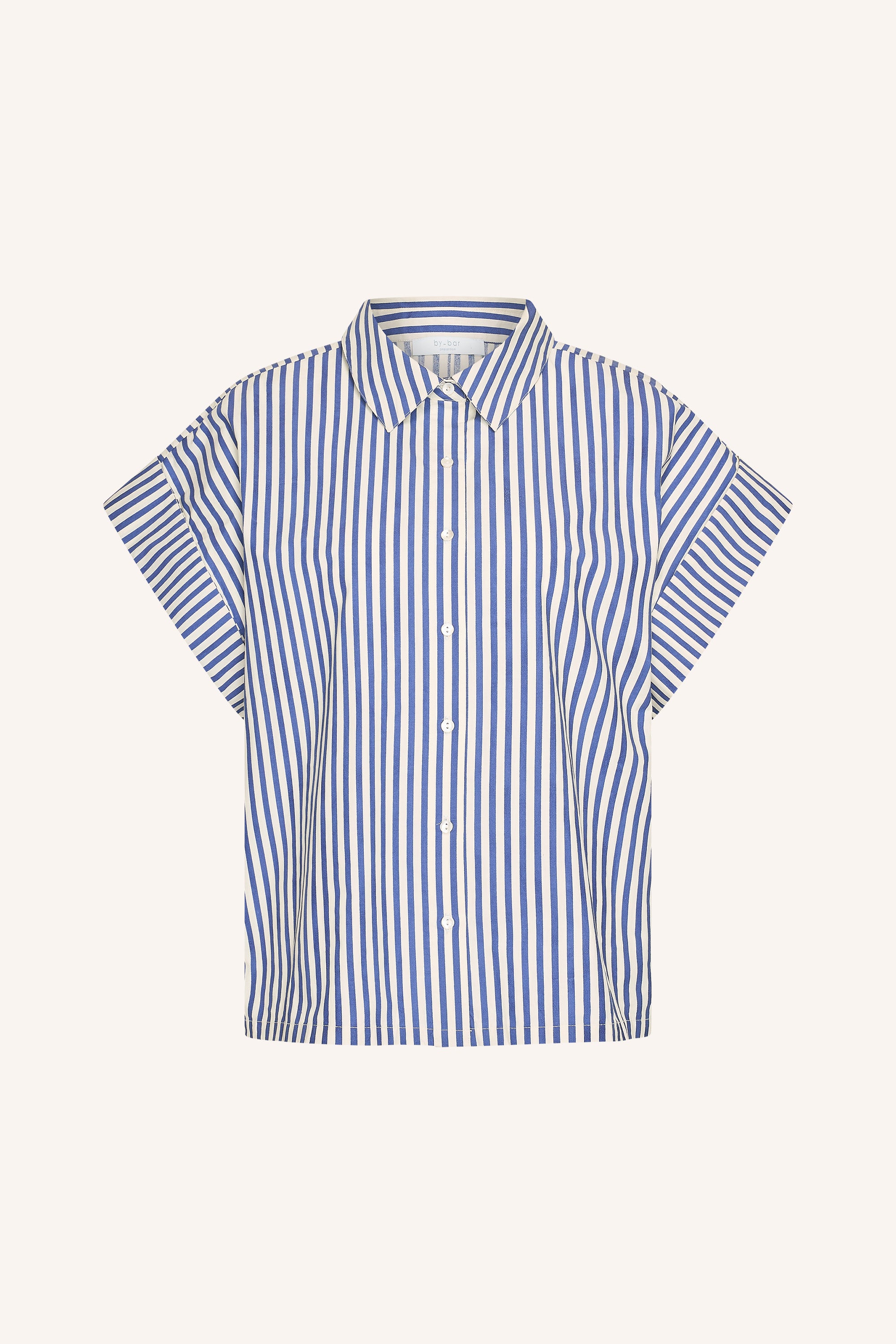 pixie blue stripe blouse | dark blue stripe