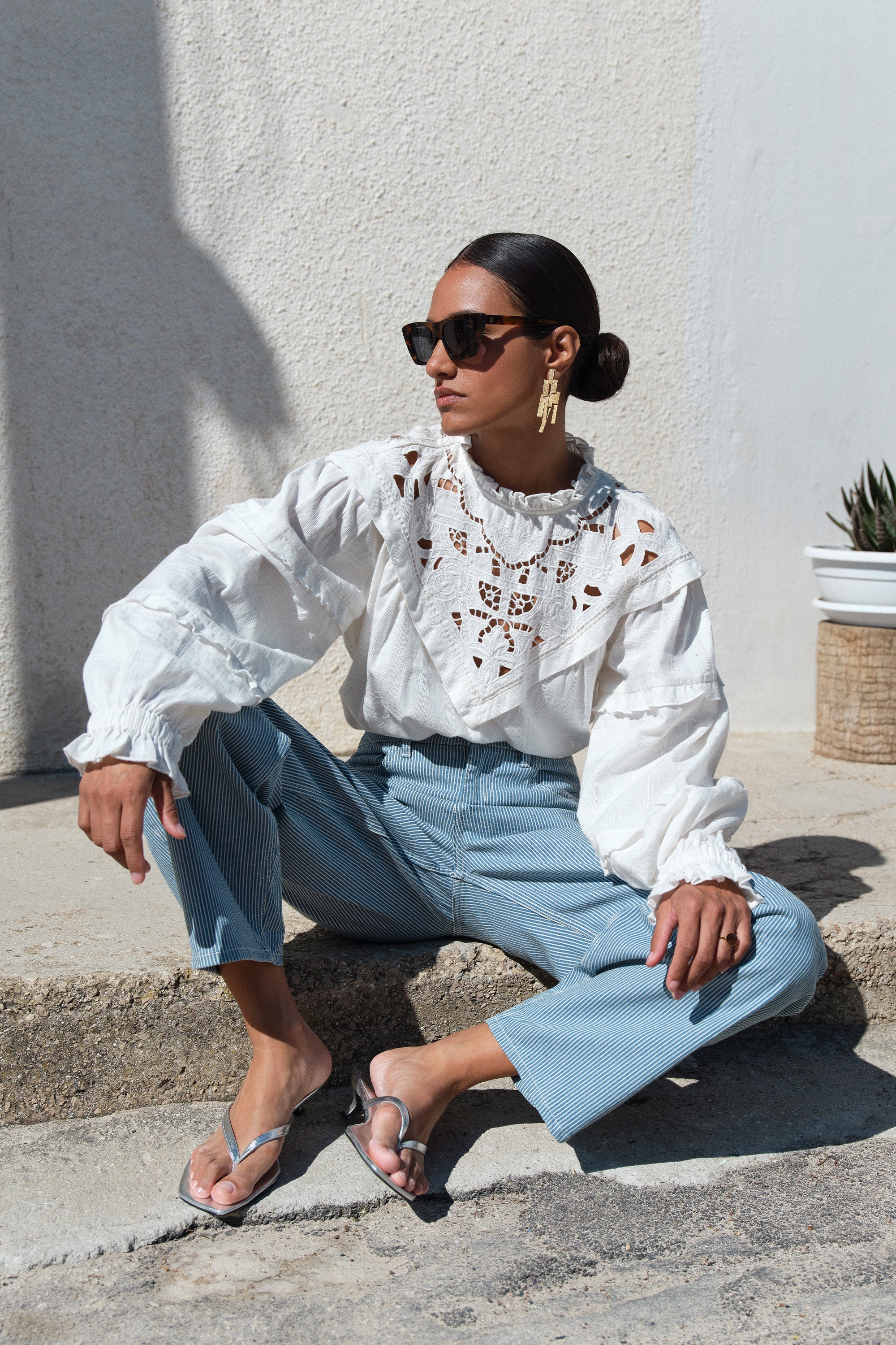 bowie blouse | off white