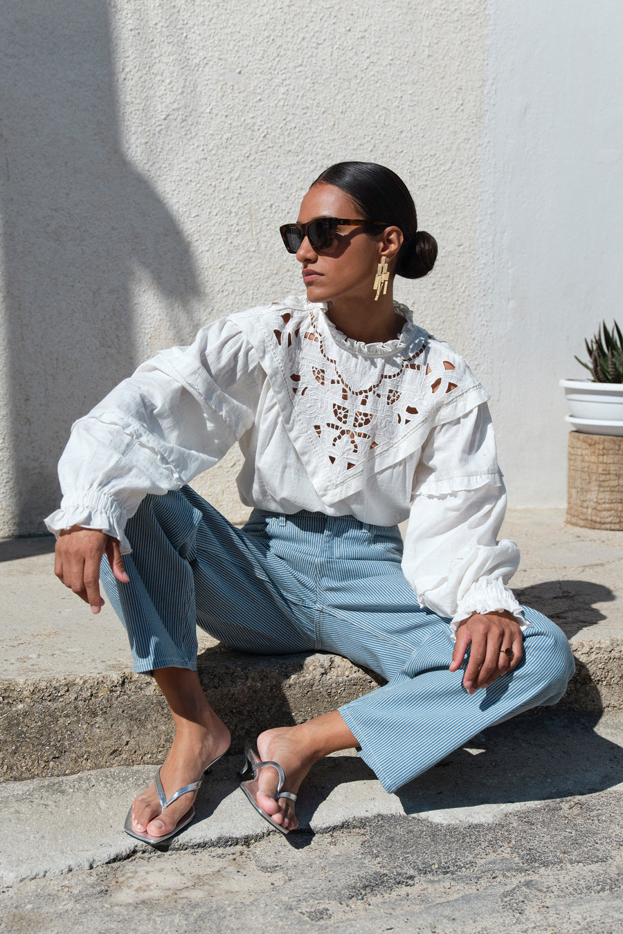 bowie blouse | off white