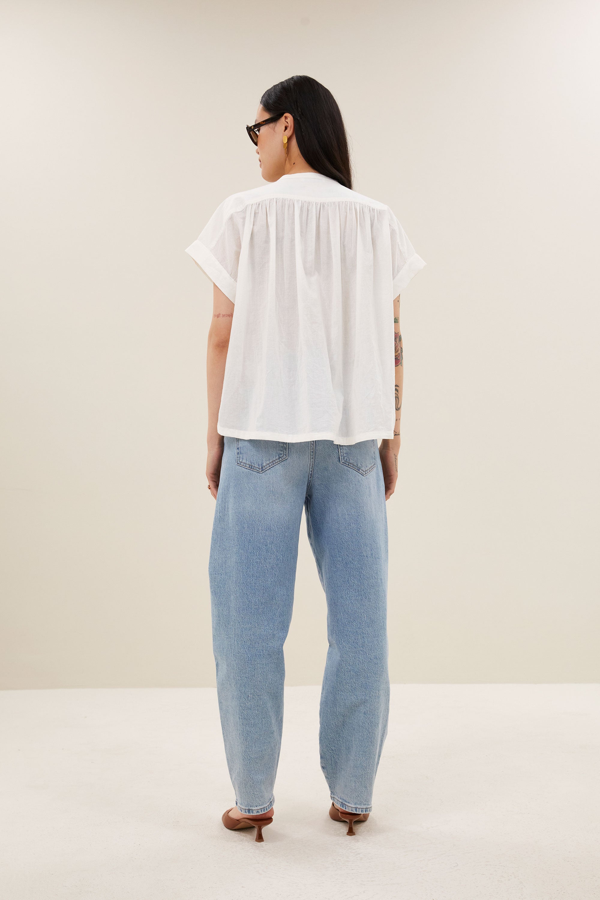 ally blouse | off white