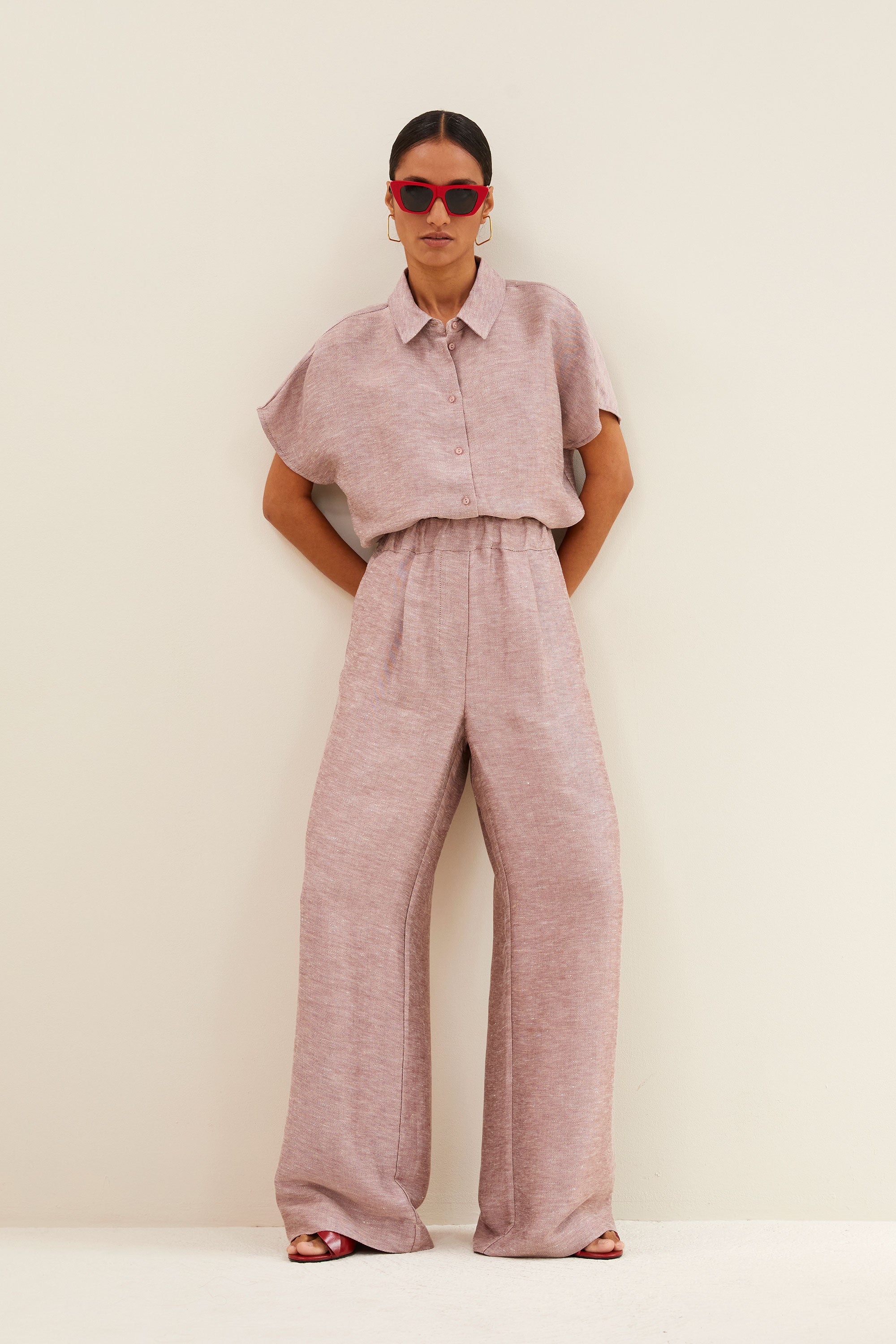 celin gloss pants | mellow rose