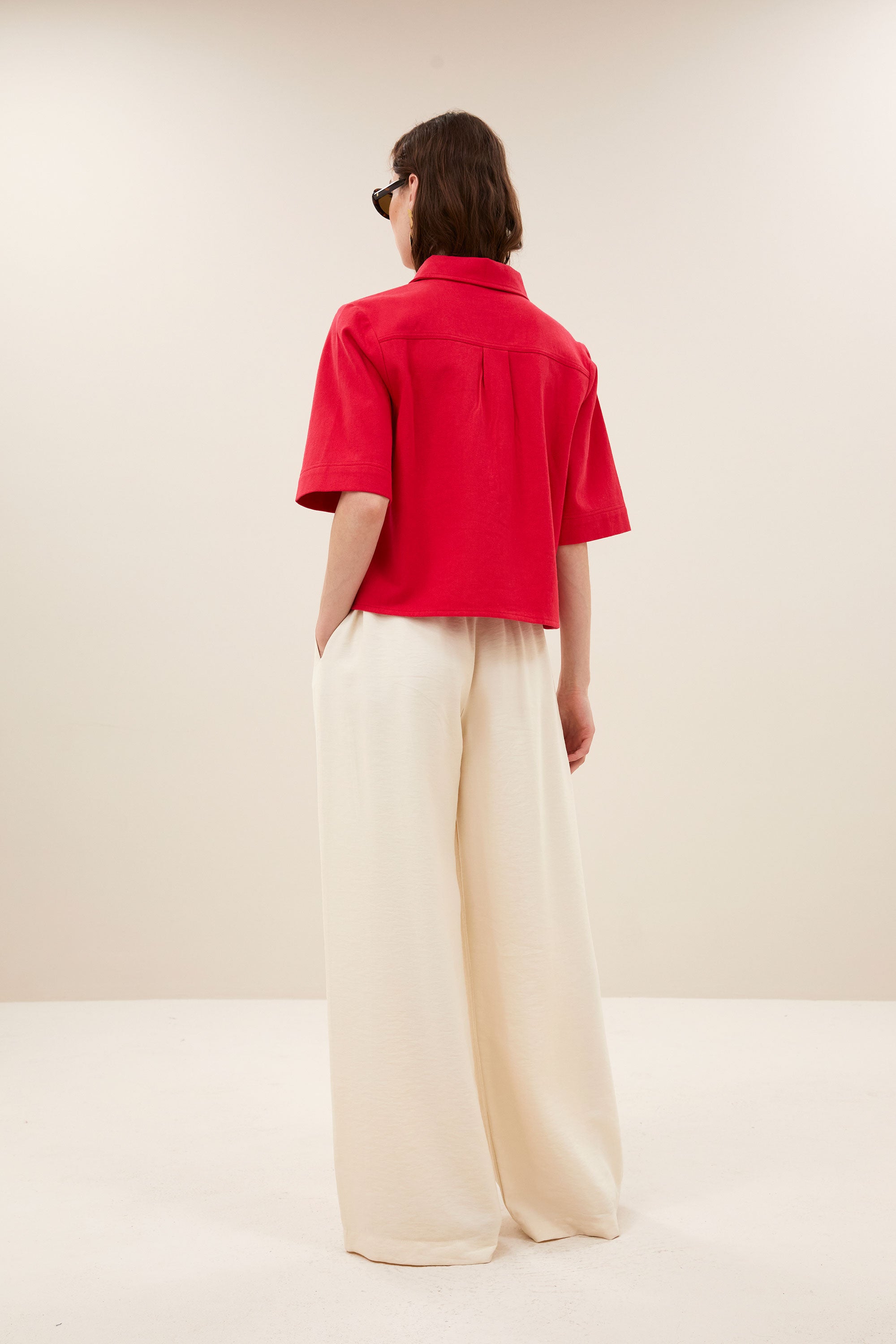 philipe twill top | lollipop