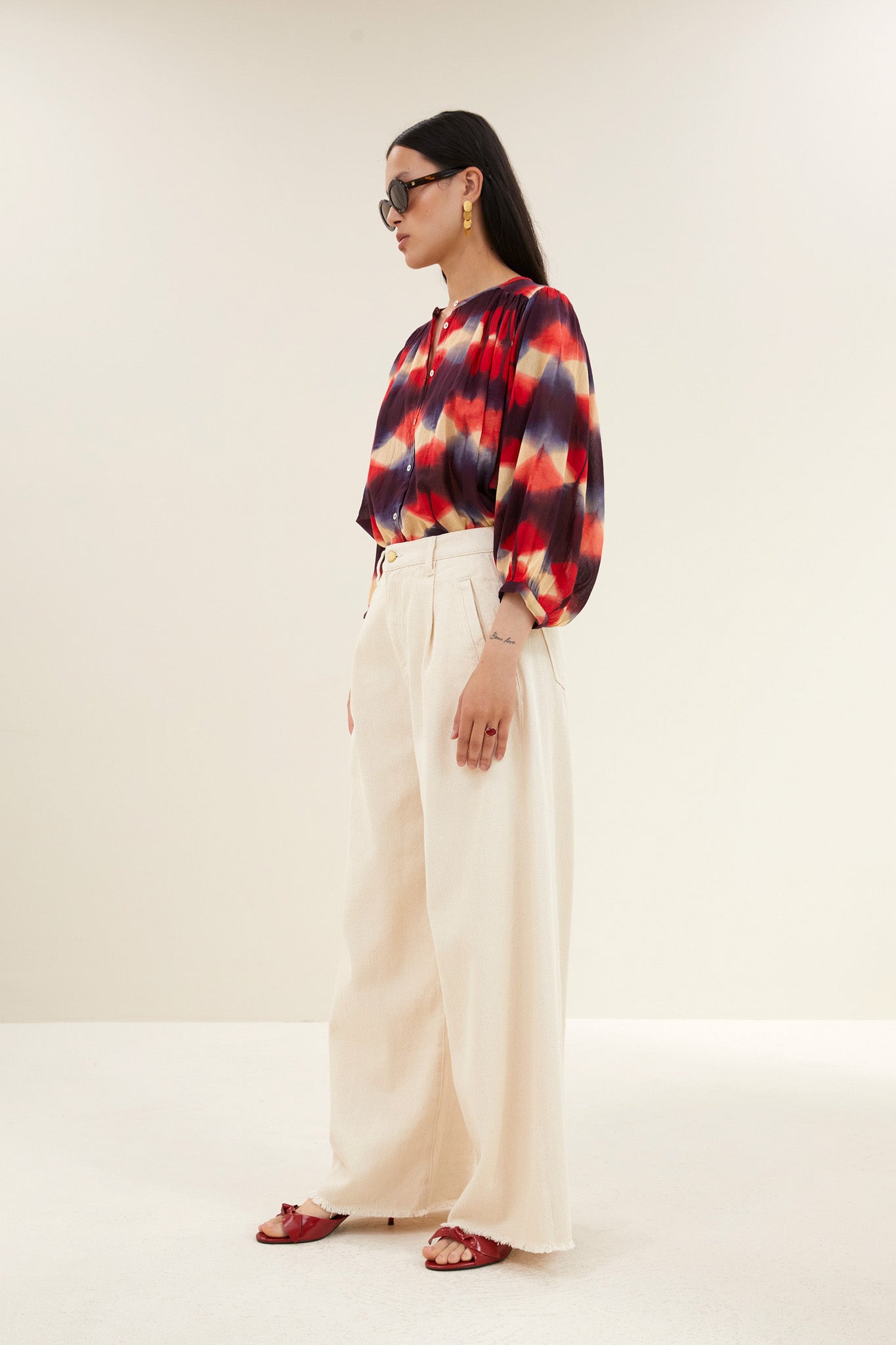 becky parade blouse | parade print